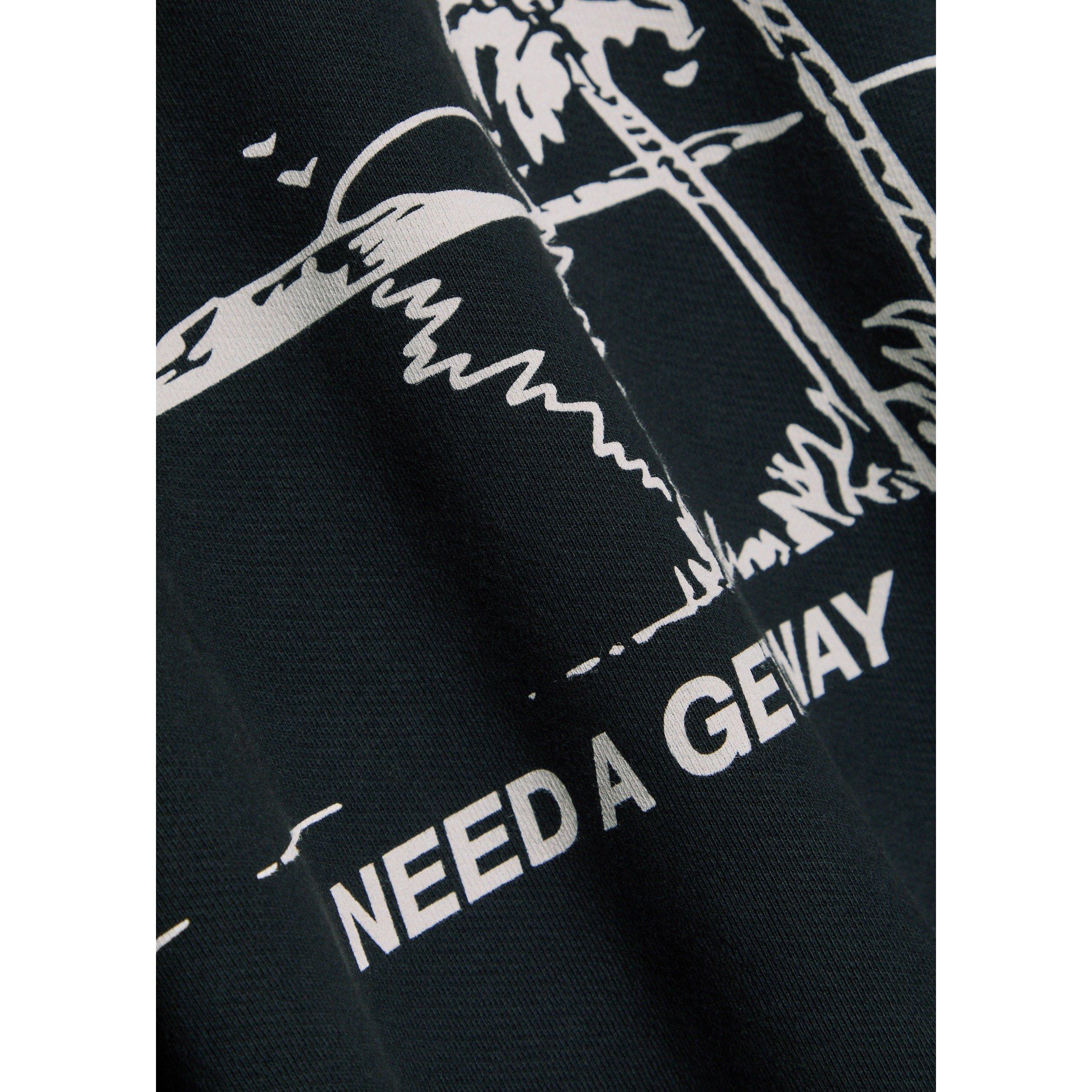 BLACK AND WHITE - Rhude - RH I NEED A GETAWAY CREWNECK - 4