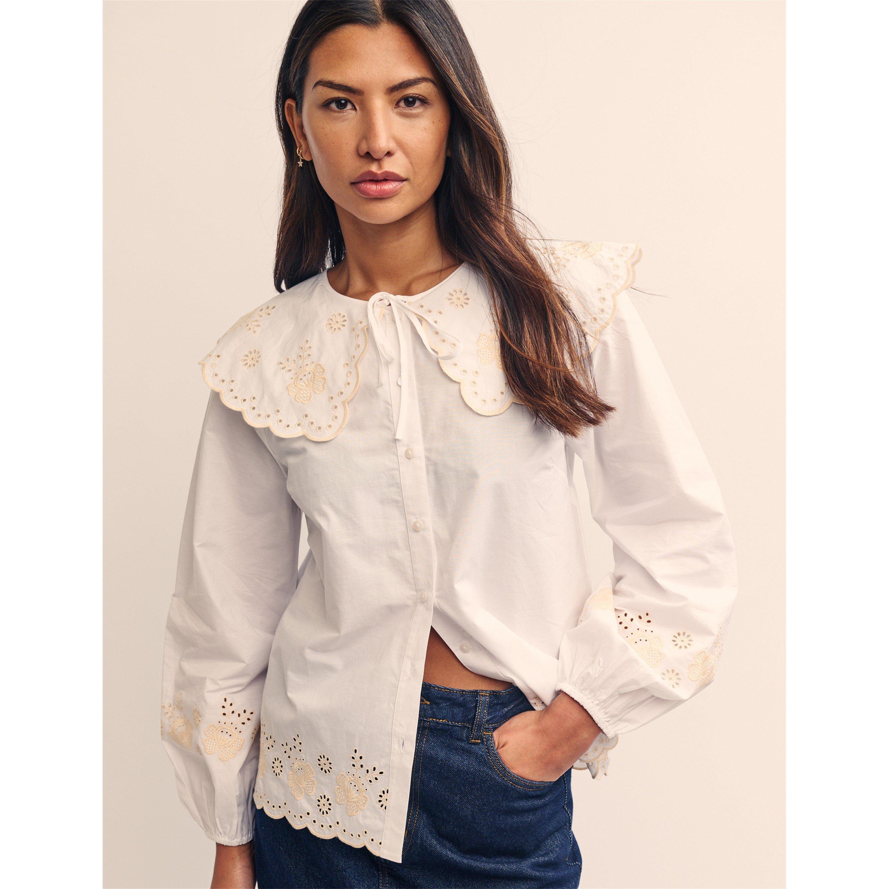 White - Nobodys Child - Orchid Broderie Blouse - 1