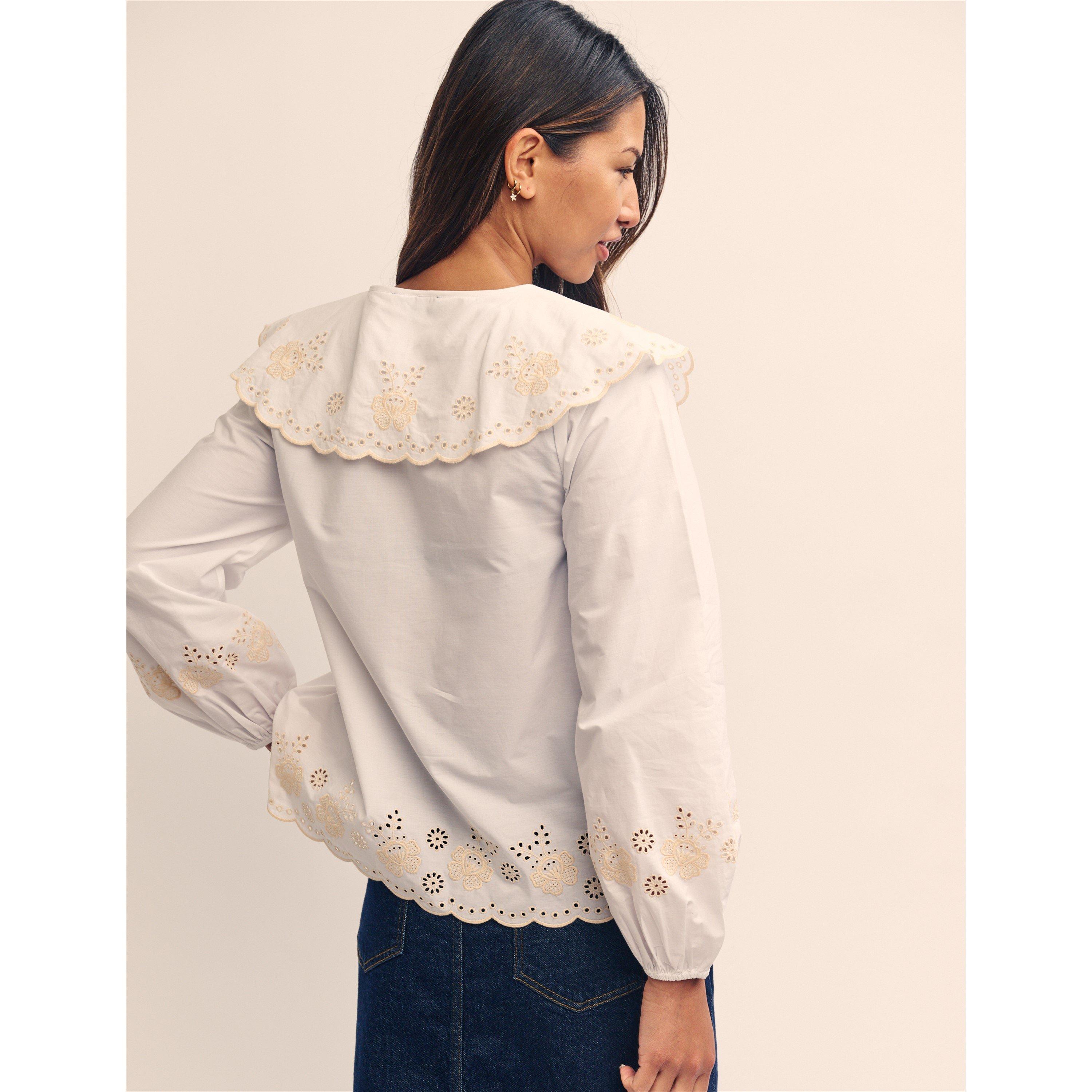 White - Nobodys Child - Orchid Broderie Blouse - 2
