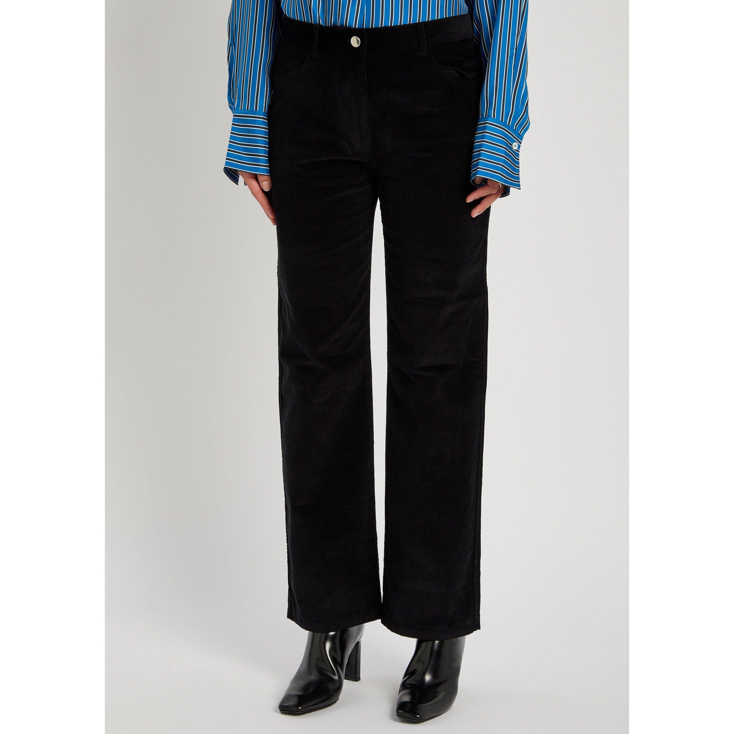 BLACK - Toteme - STRAIGHT CORD TROUSER - 2