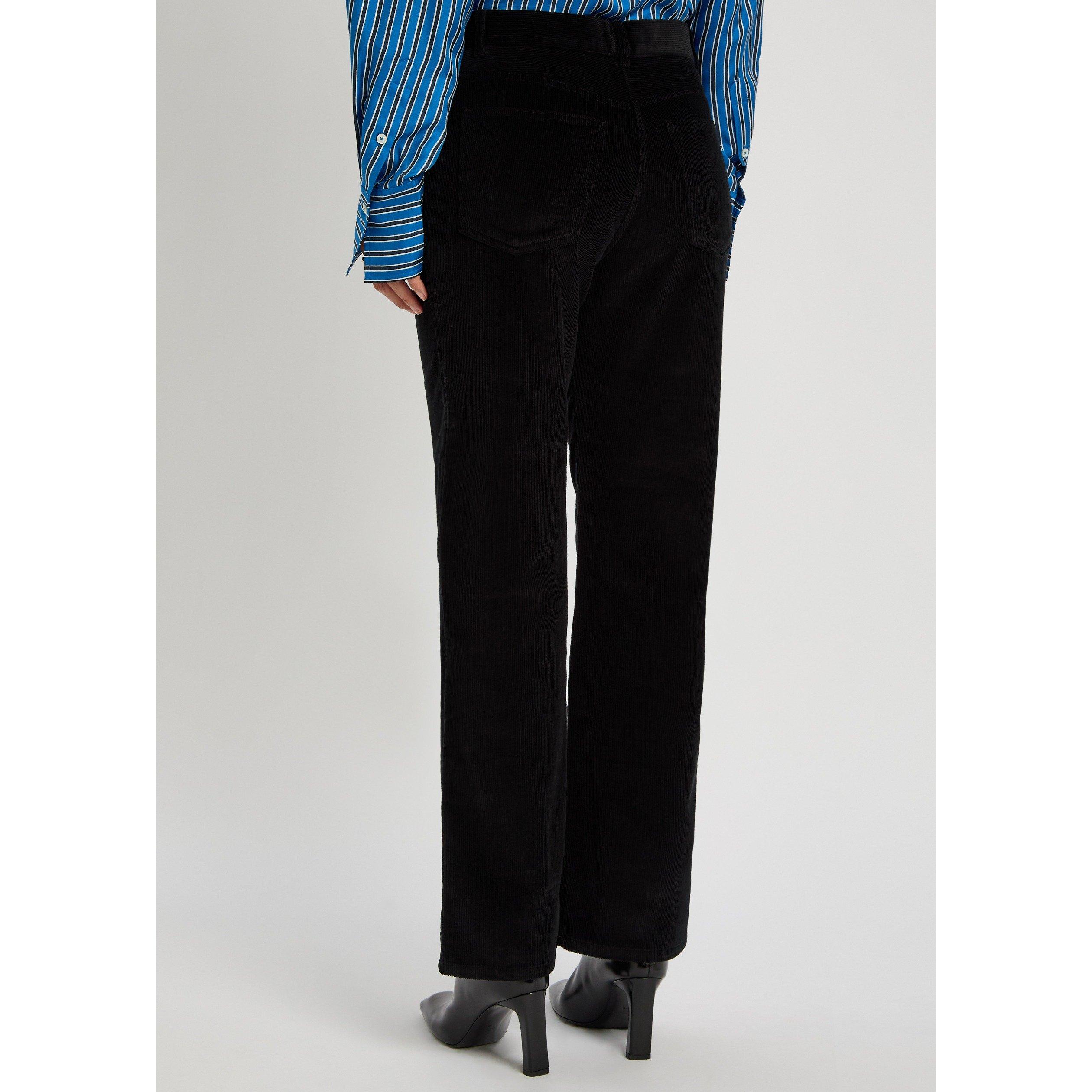 BLACK - Toteme - STRAIGHT CORD TROUSER - 3