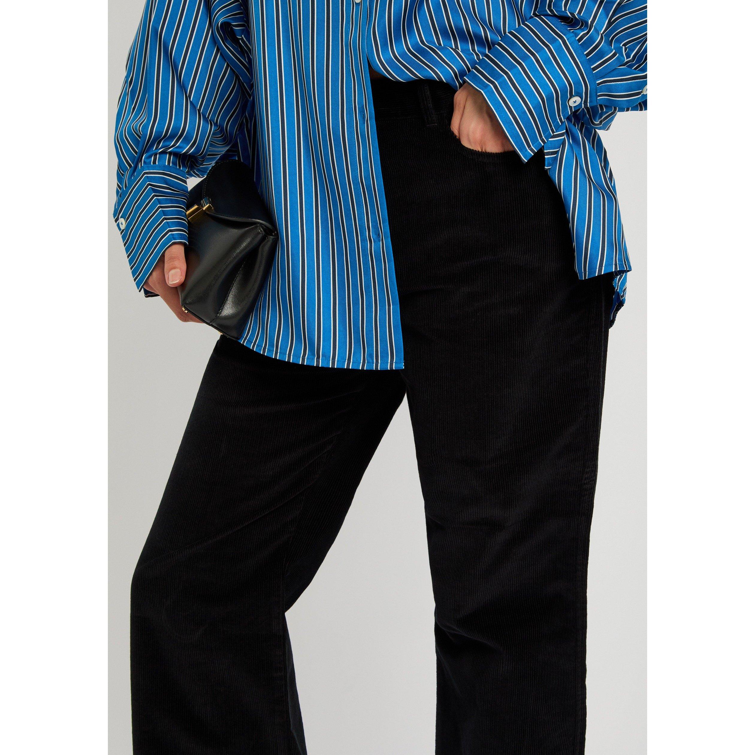 BLACK - Toteme - STRAIGHT CORD TROUSER - 4