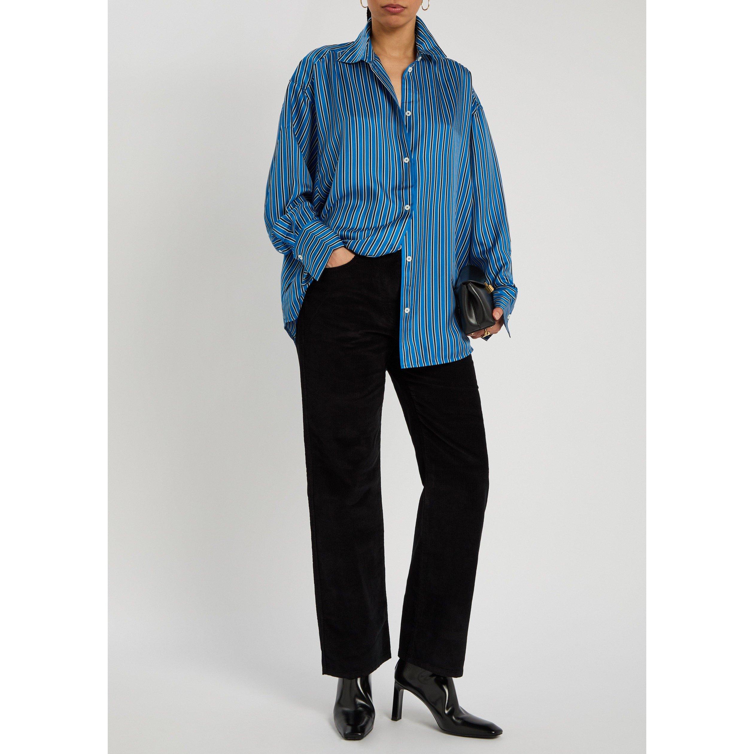 BLACK - Toteme - STRAIGHT CORD TROUSER - 5
