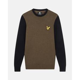 Lyle and Scott Block Crew Neck Sweater