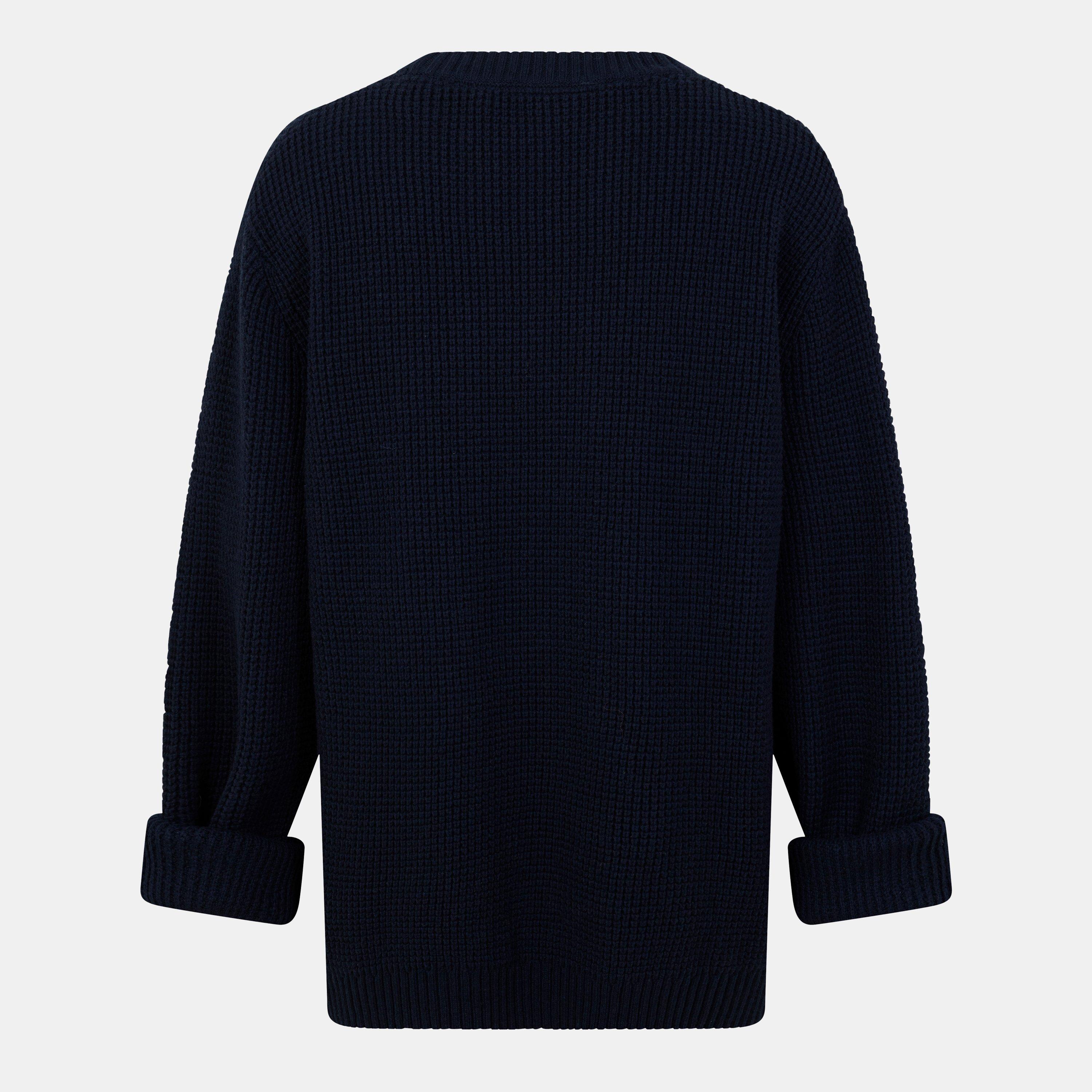 Dark Navy - Lyle and Scott - Stitch Jumper - 2
