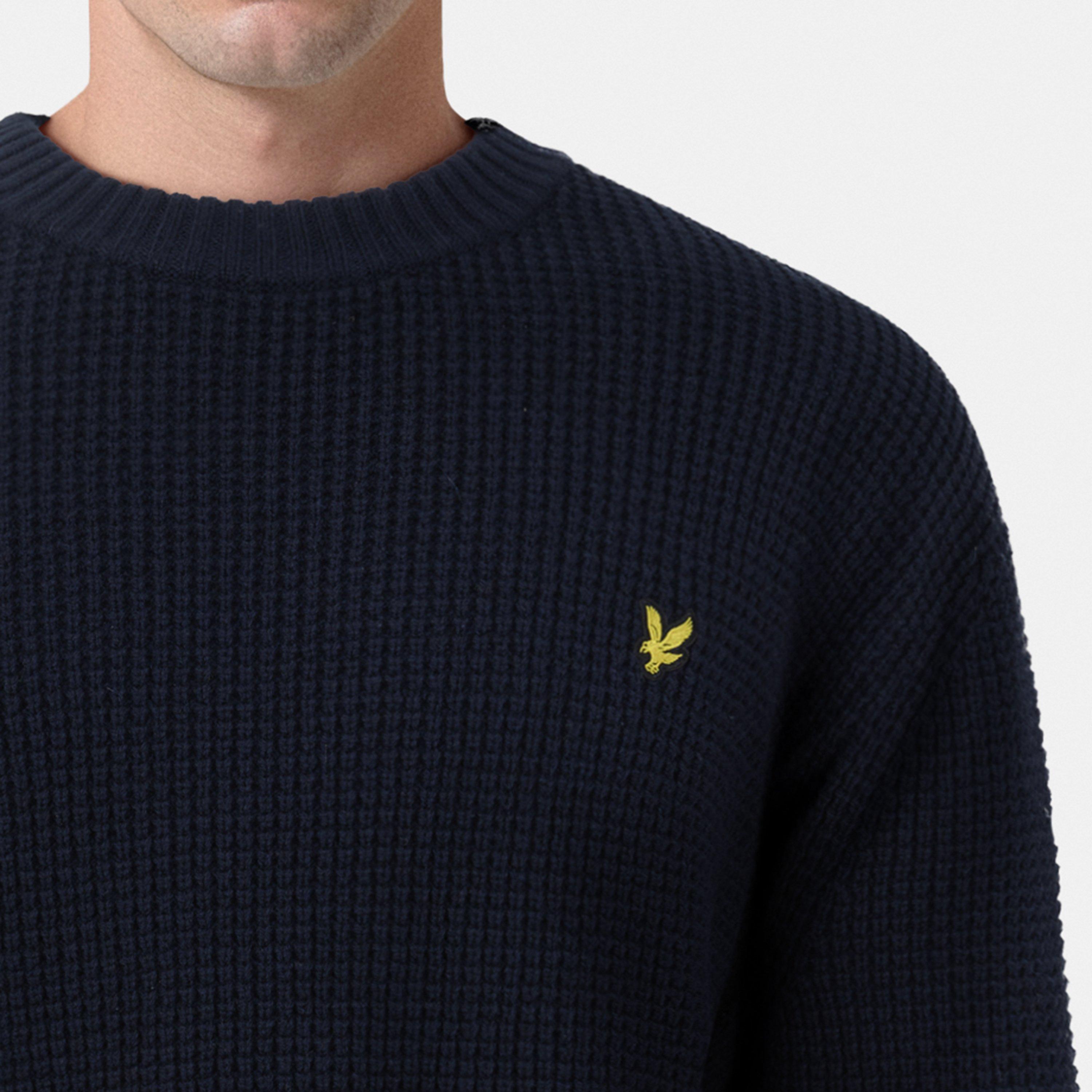 Dark Navy - Lyle and Scott - Stitch Jumper - 5