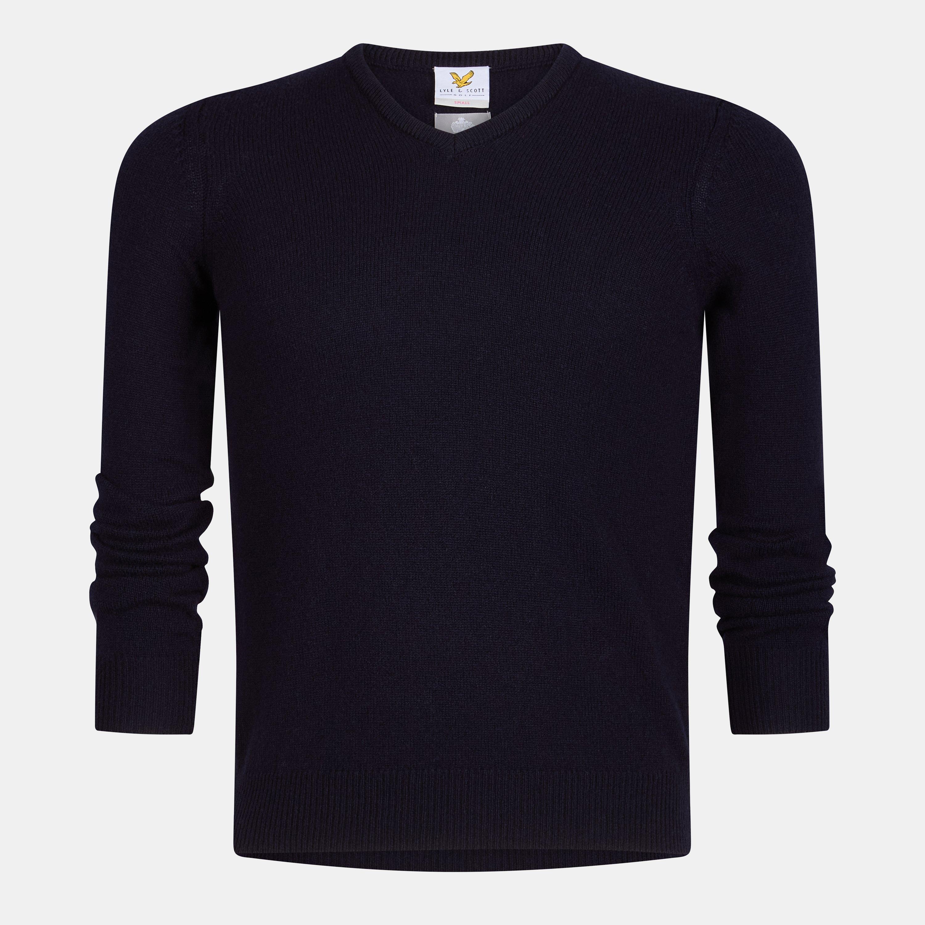 Neu Navy - Lyle and Scott - V-Neck Pullover Jumper - 1