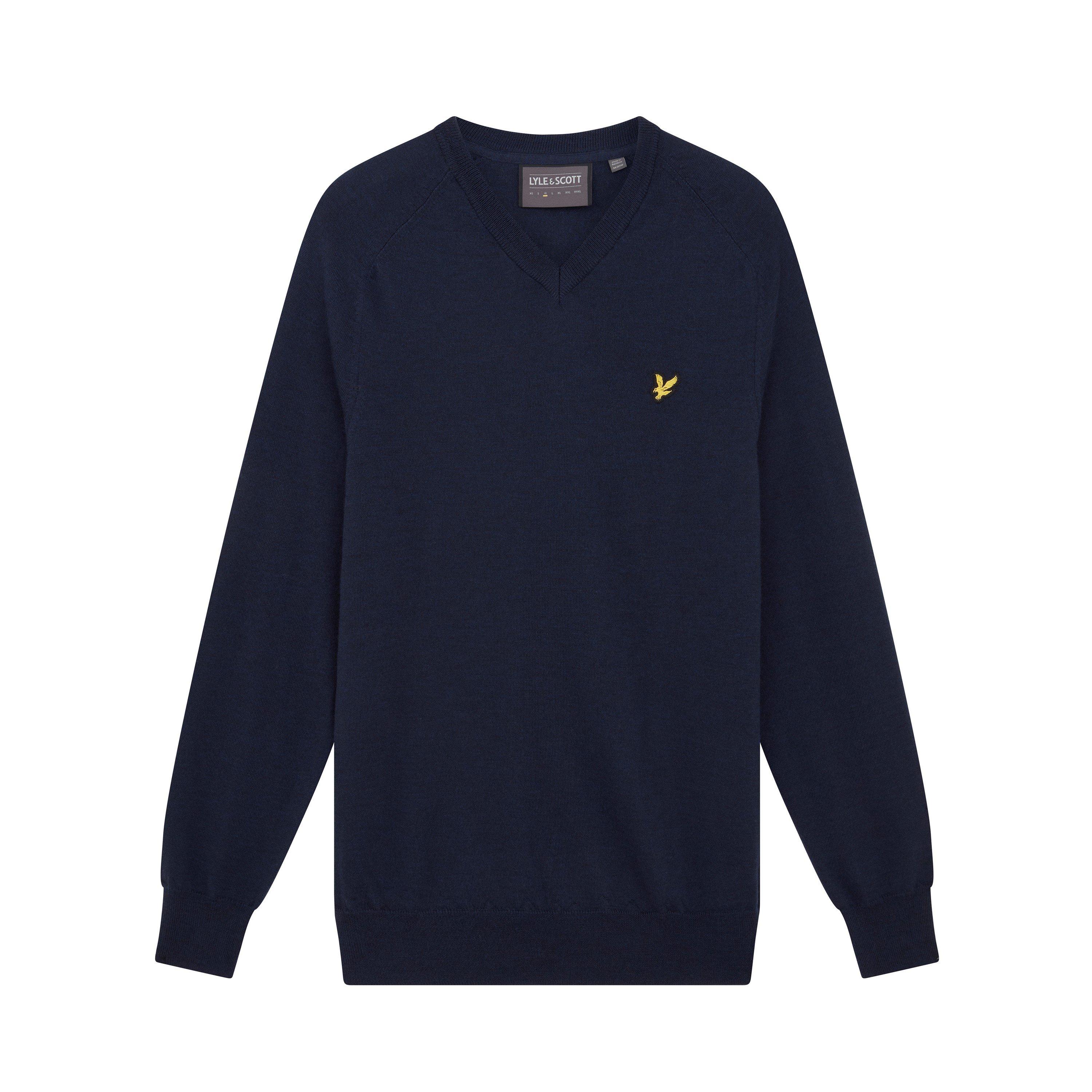 Hellblau - Lyle and Scott - Men's Merino Crew Sweatshirt - 1