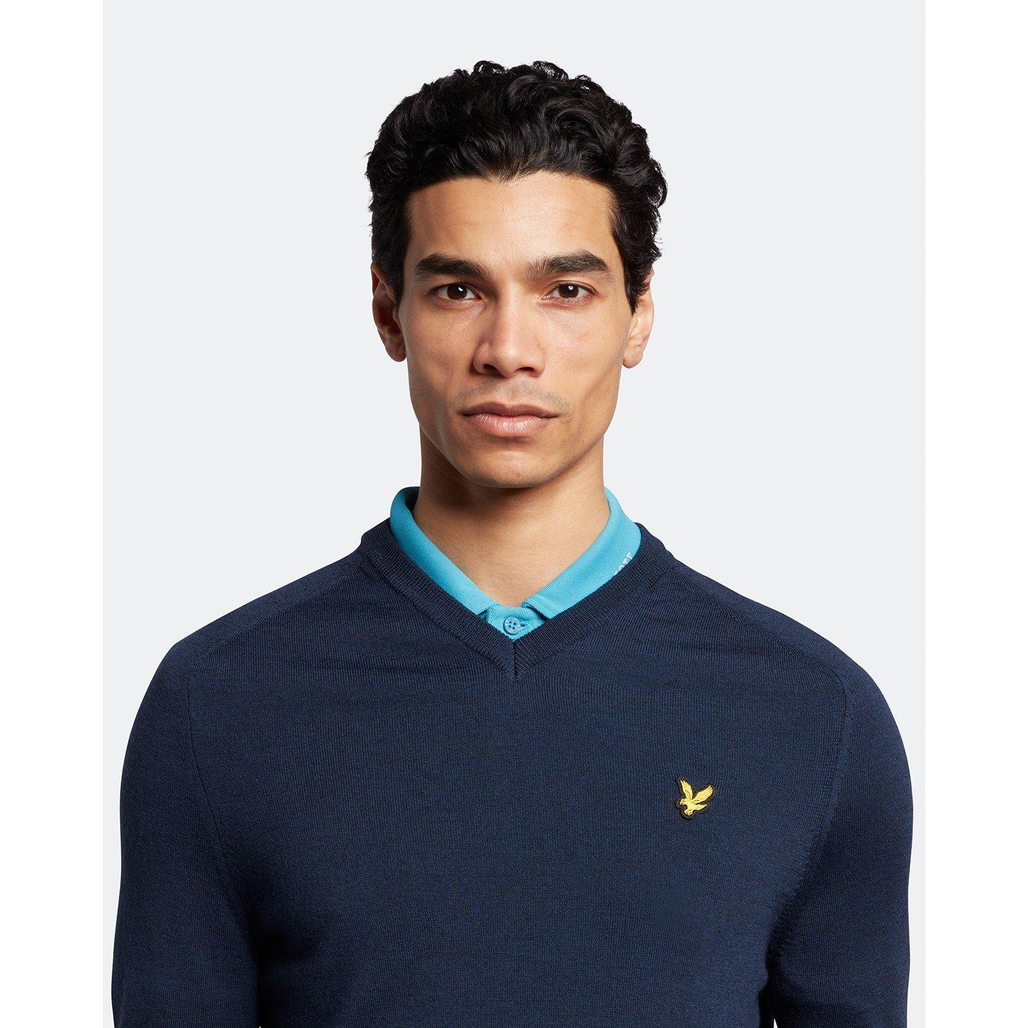 Hellblau - Lyle and Scott - Men's Merino Crew Sweatshirt - 2
