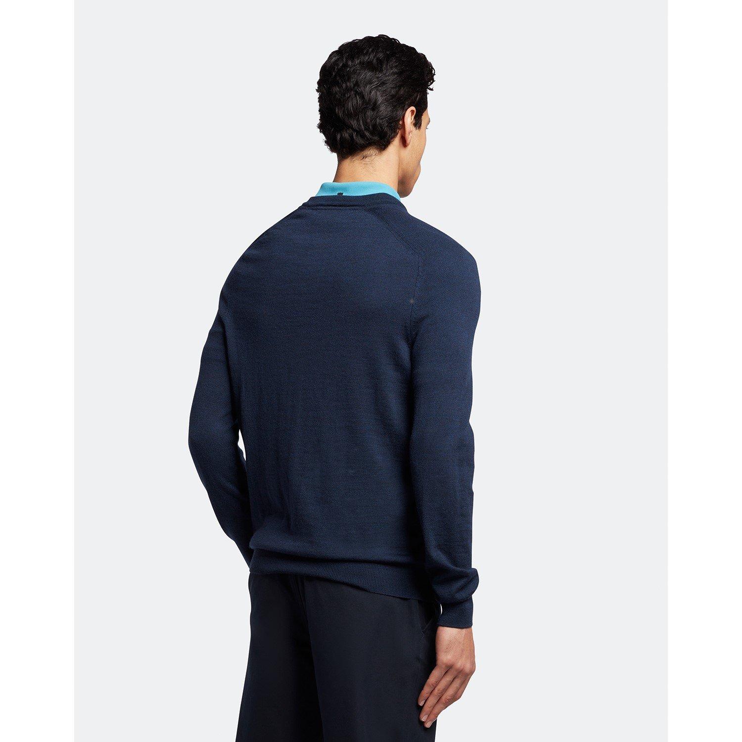 Hellblau - Lyle and Scott - Men's Merino Crew Sweatshirt - 3