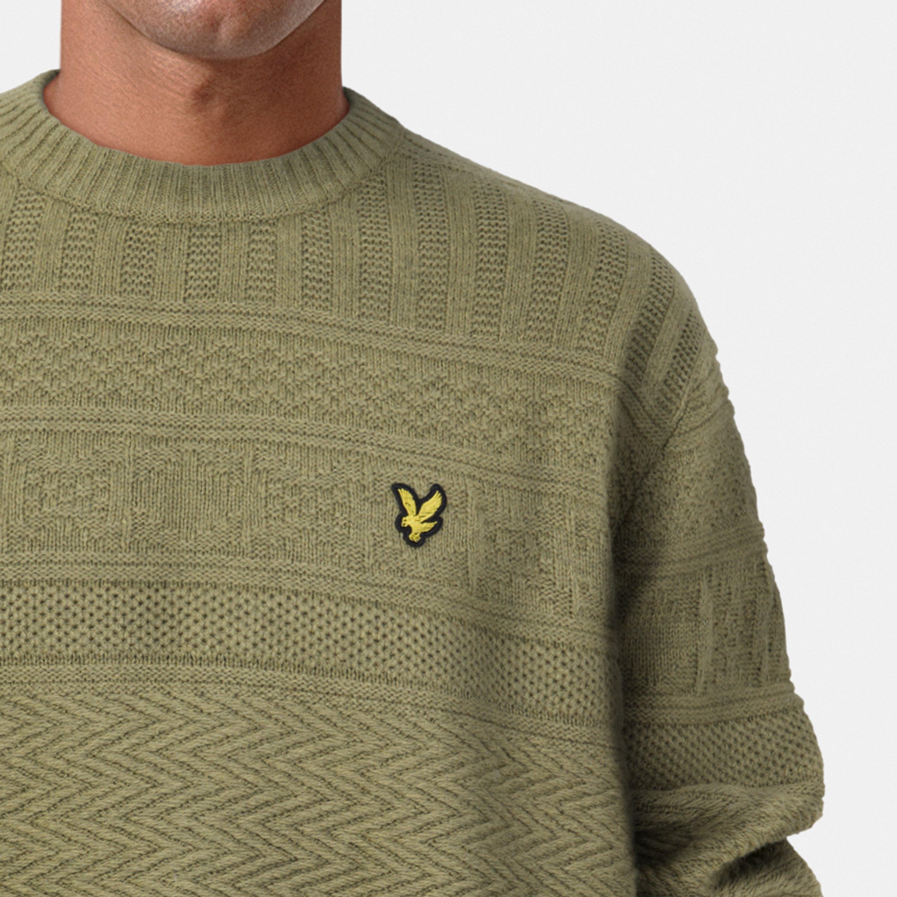 Seaweed - Lyle and Scott - Guernsey Crew Neck Jumper, - 5