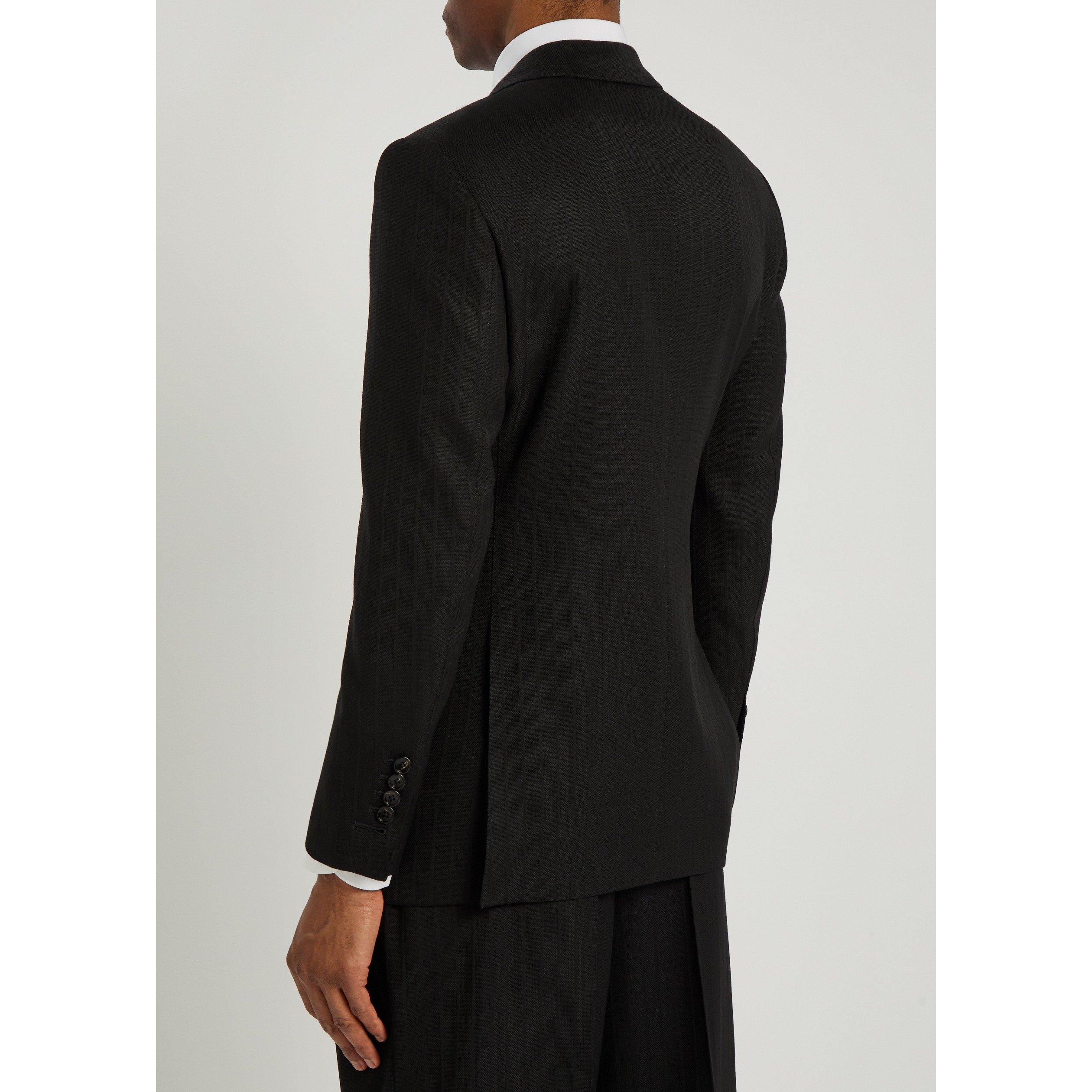 BLACK - Tom Ford - TF SATIN STRIPE JACKET - 3