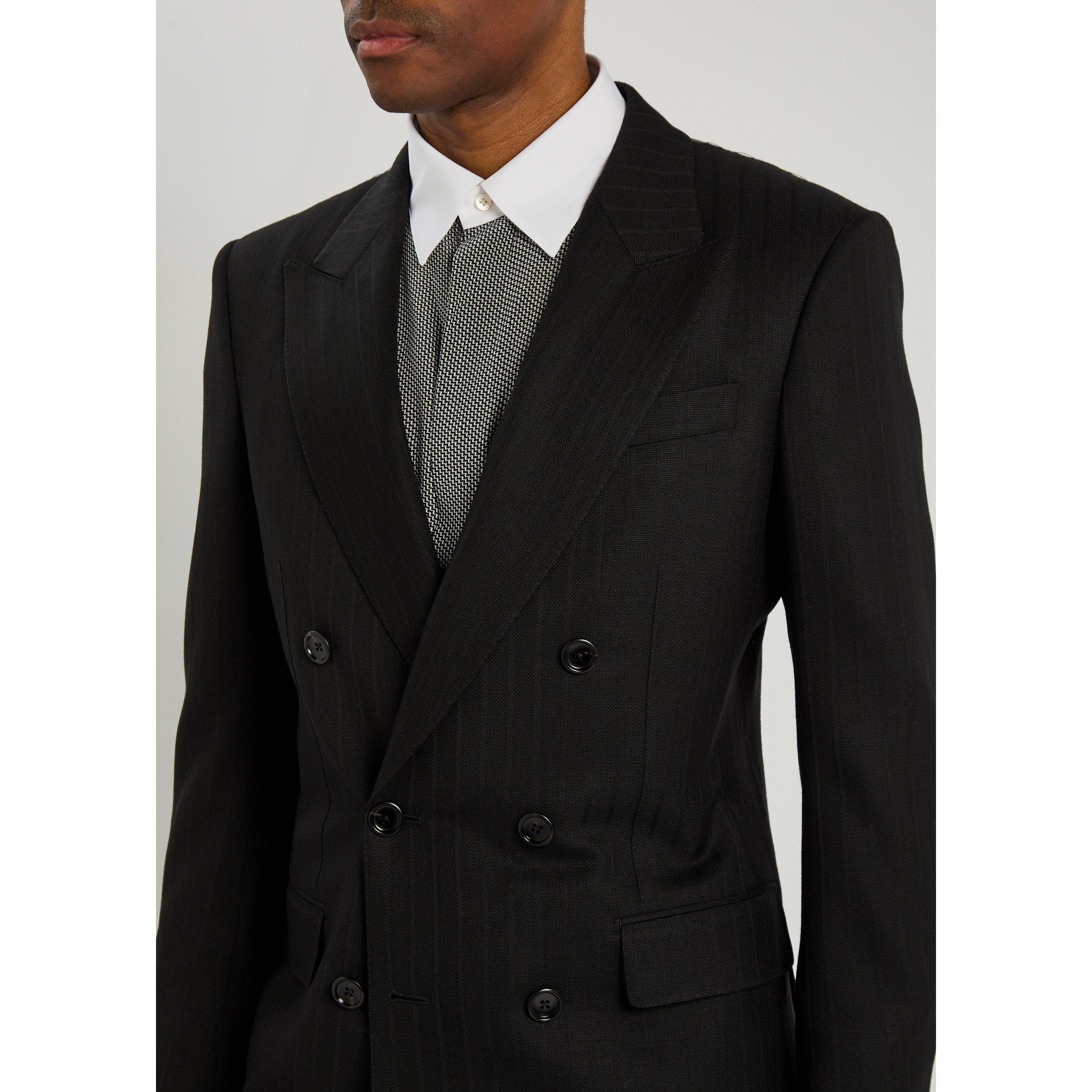 BLACK - Tom Ford - TF SATIN STRIPE JACKET - 4