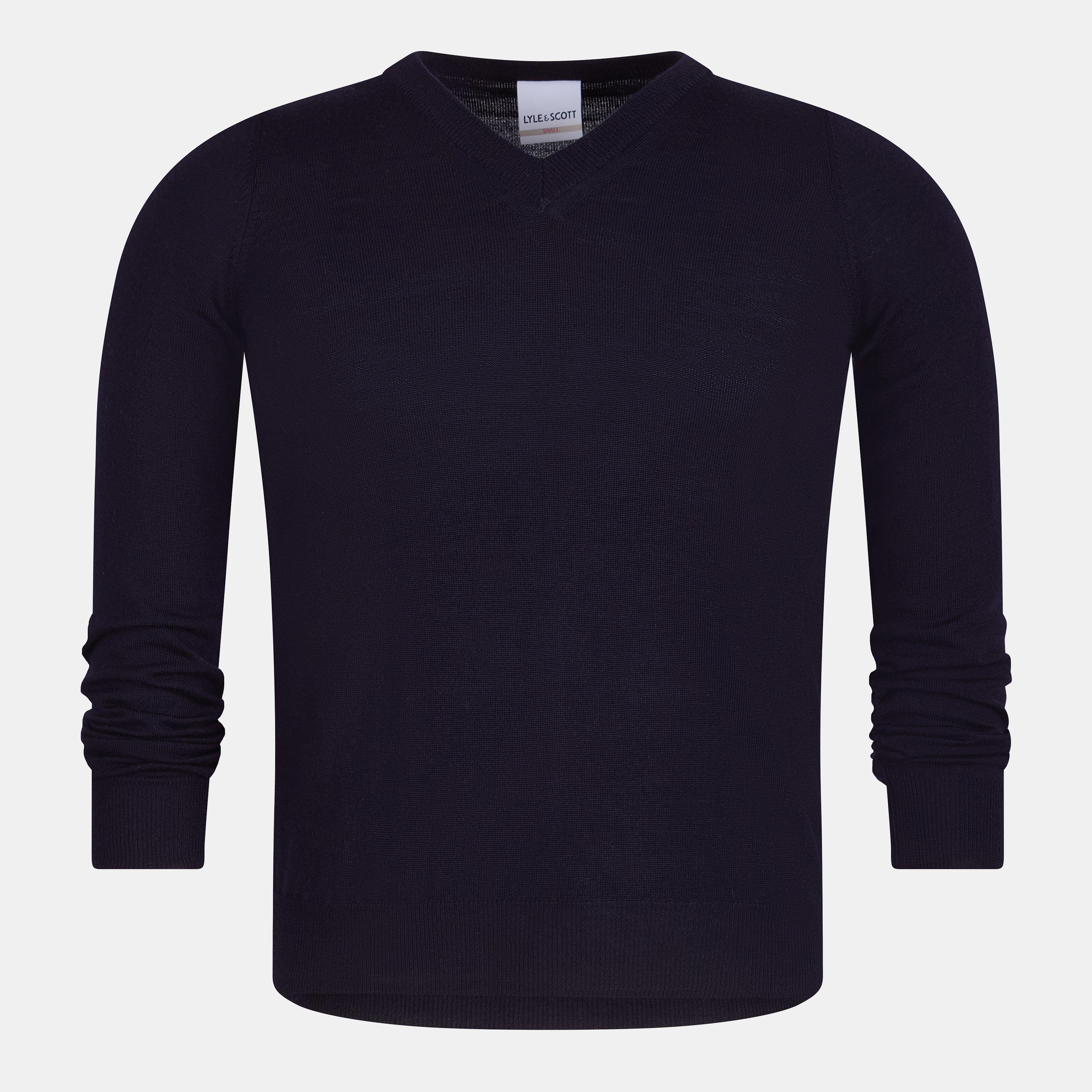 Lyle And Scott Men's Merrick V-Neck Jumper - New Navy - XS