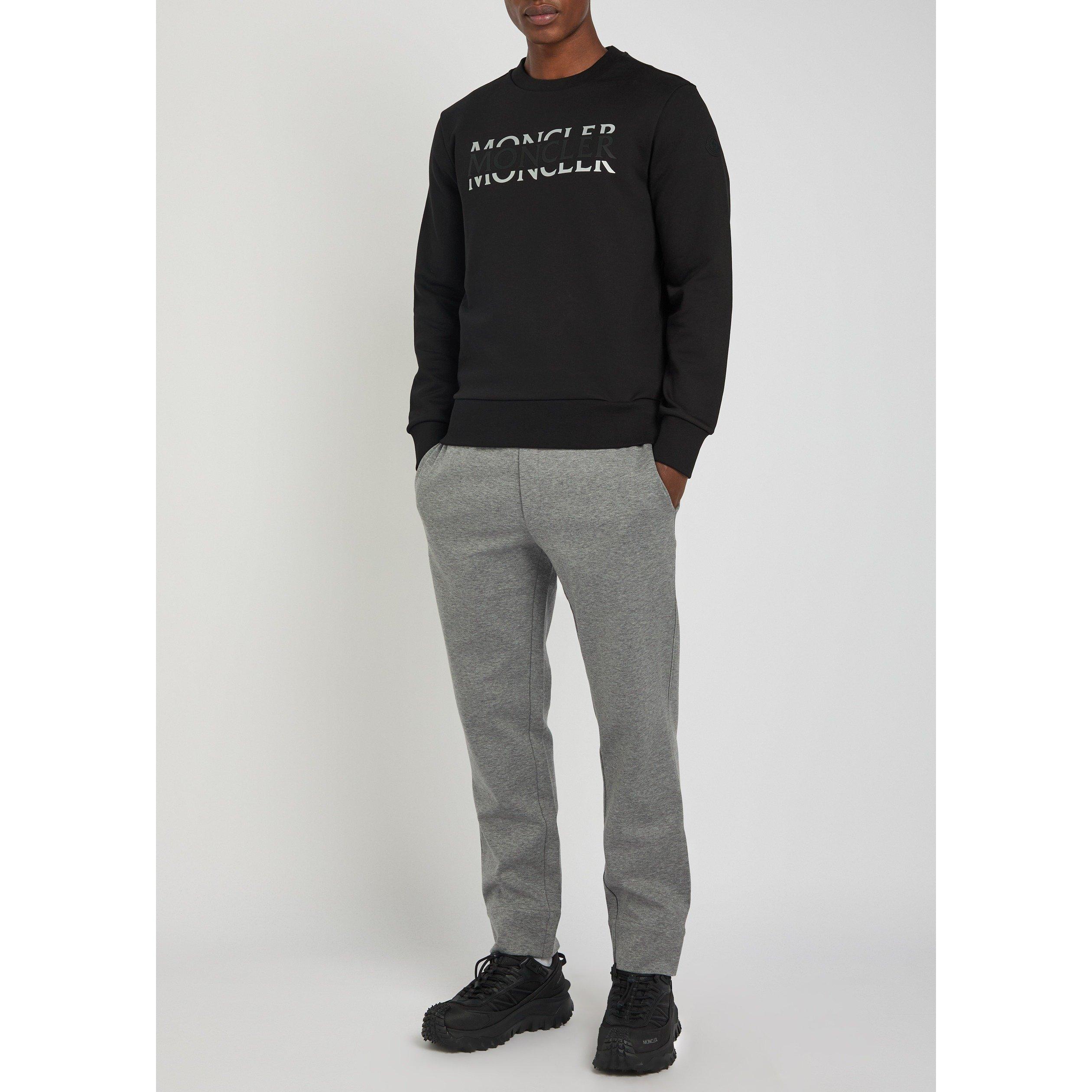 BLACK - Moncler - MON CHEST LOGO SWEAT - 5