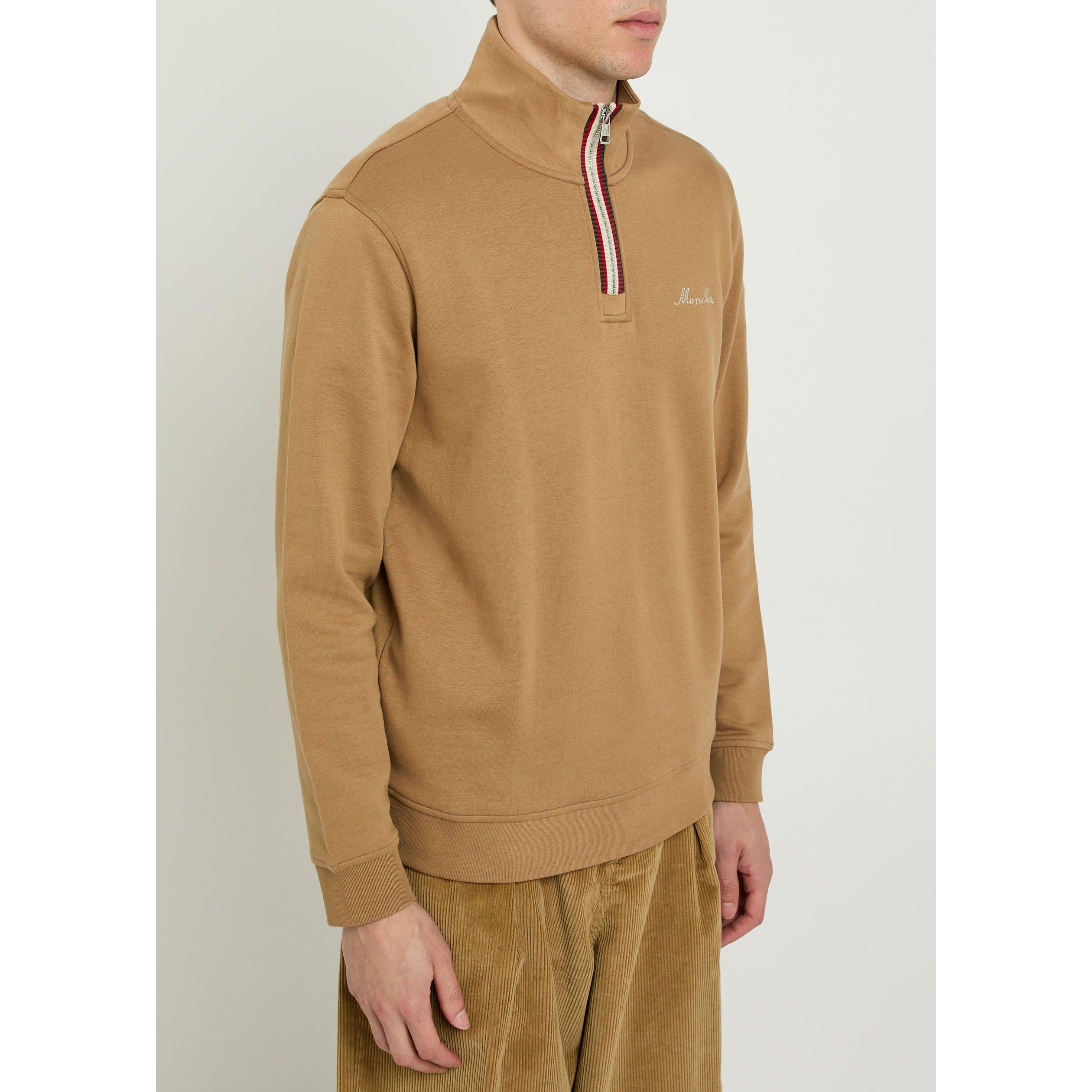 BEIGE - Moncler - MON 1/4 T-NECK SWEAT - 2