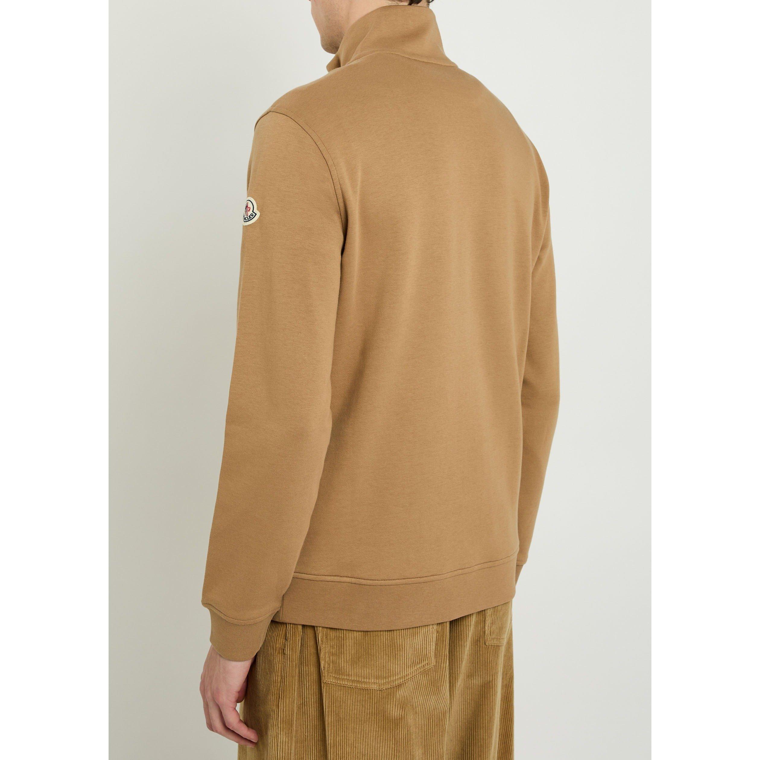 BEIGE - Moncler - MON 1/4 T-NECK SWEAT - 3