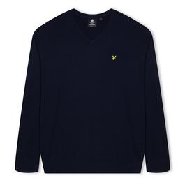 Lyle and Scott Superdry Burnout Hvid t-shirt med v-hals