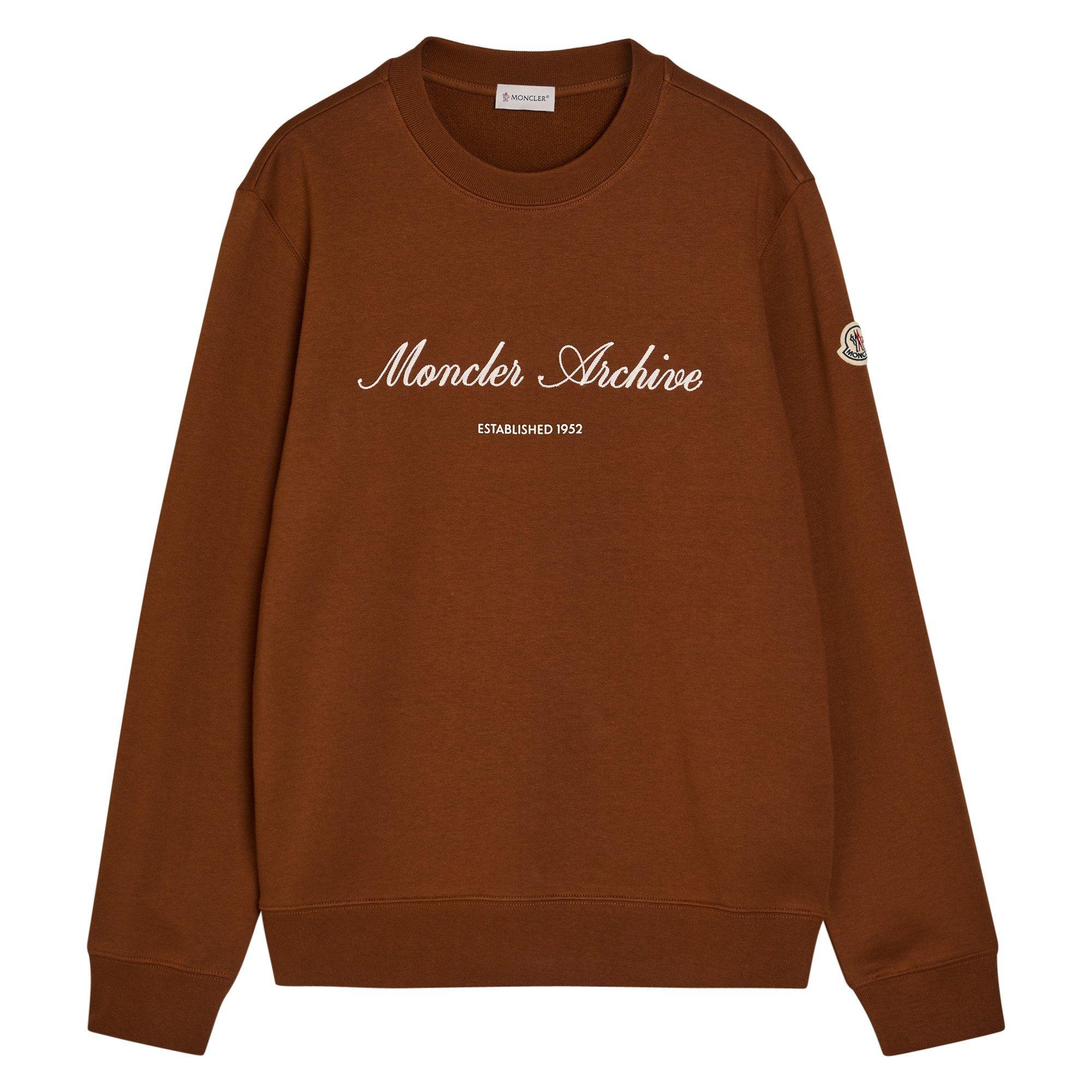 ORANGE - Moncler - MON CHEST LOGO KNIT CREW - 1