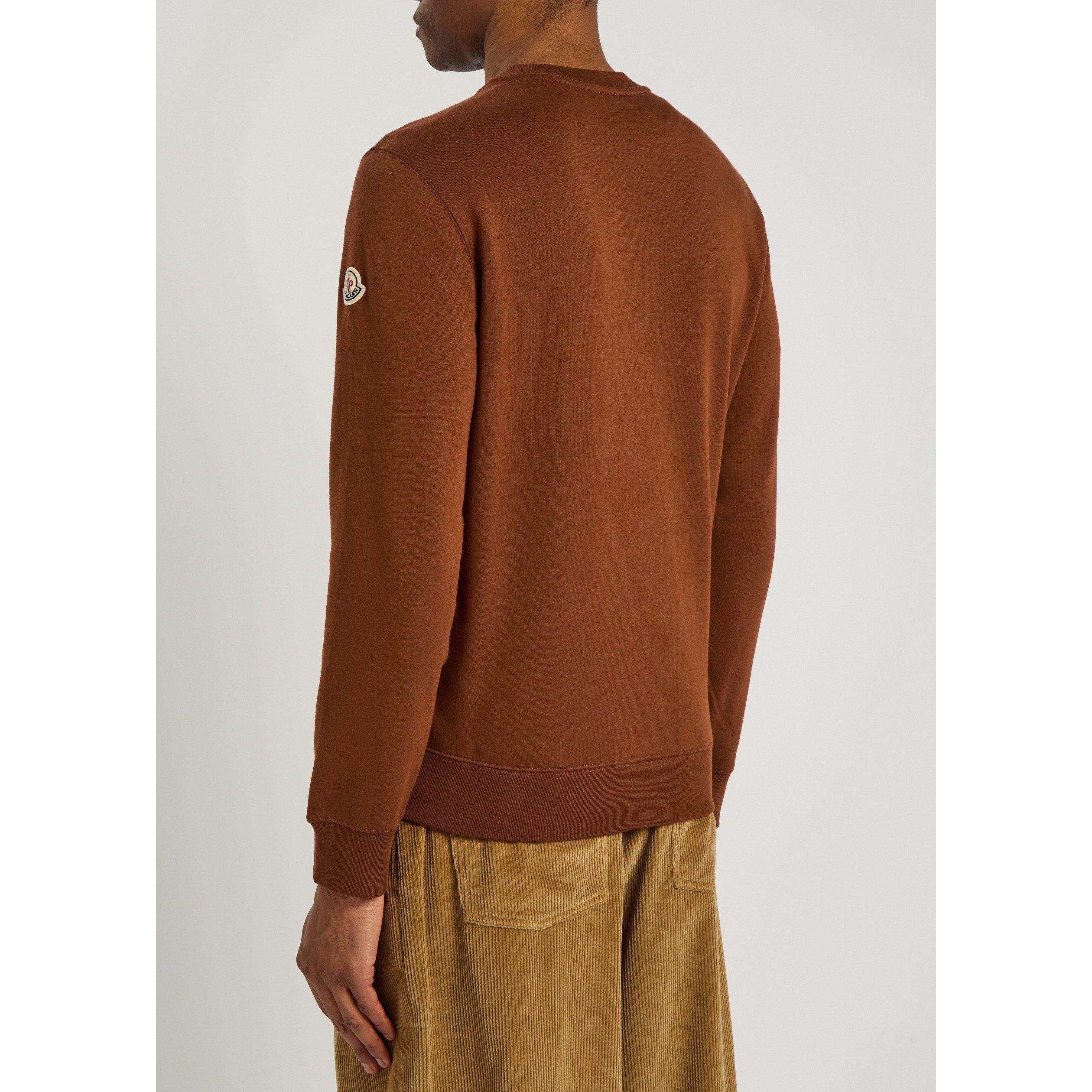 ORANGE - Moncler - MON CHEST LOGO KNIT CREW - 3