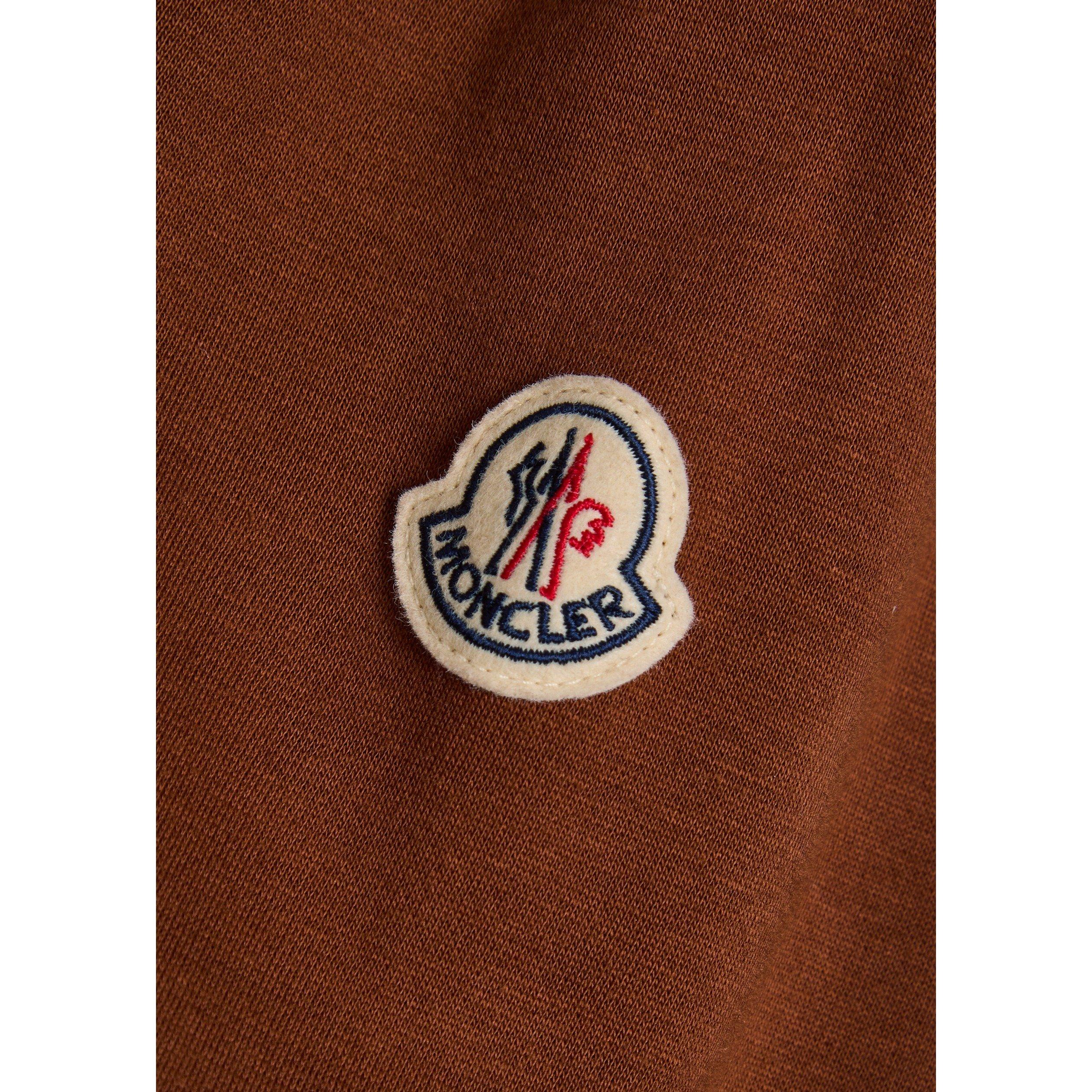 ORANGE - Moncler - MON CHEST LOGO KNIT CREW - 4