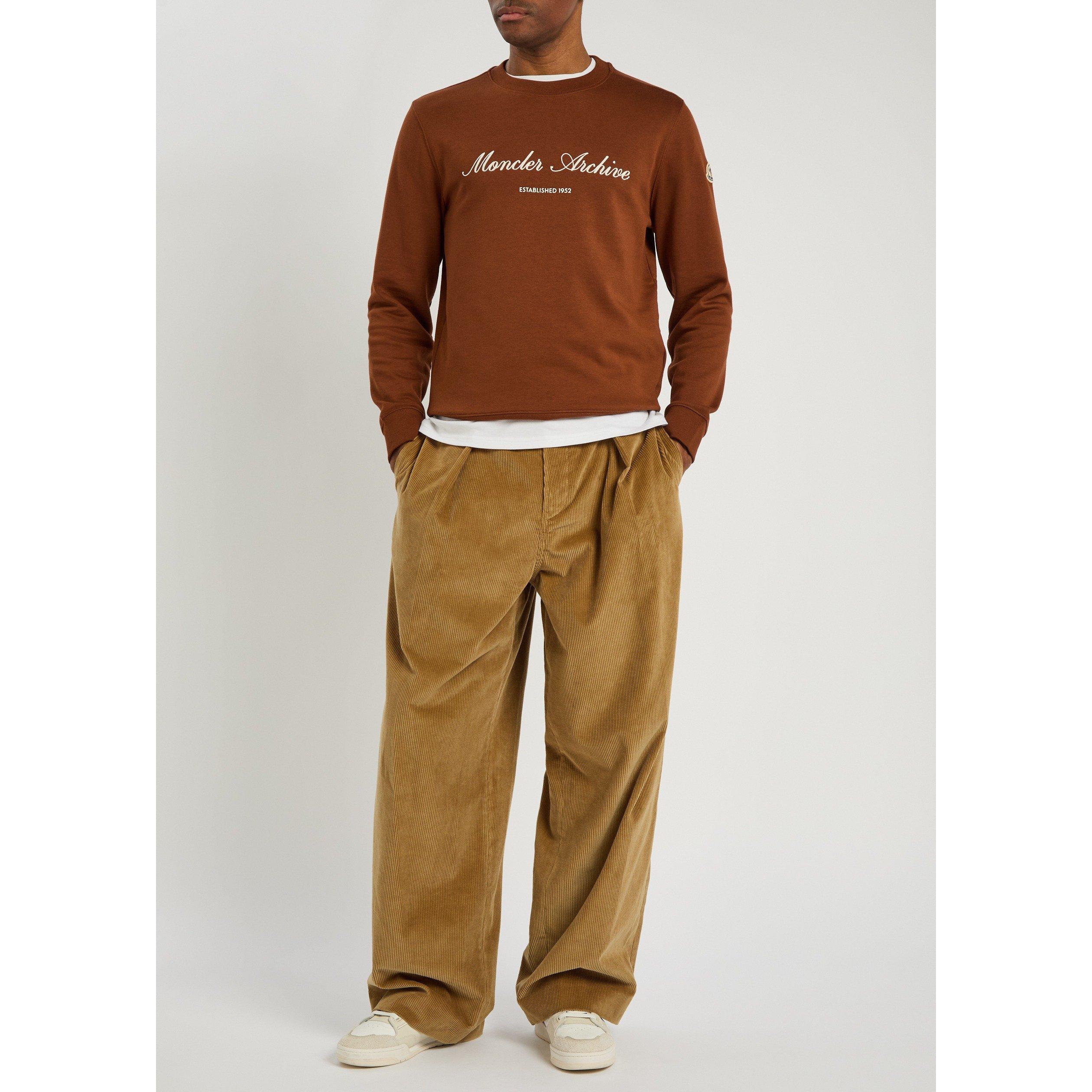 ORANGE - Moncler - MON CHEST LOGO KNIT CREW - 5