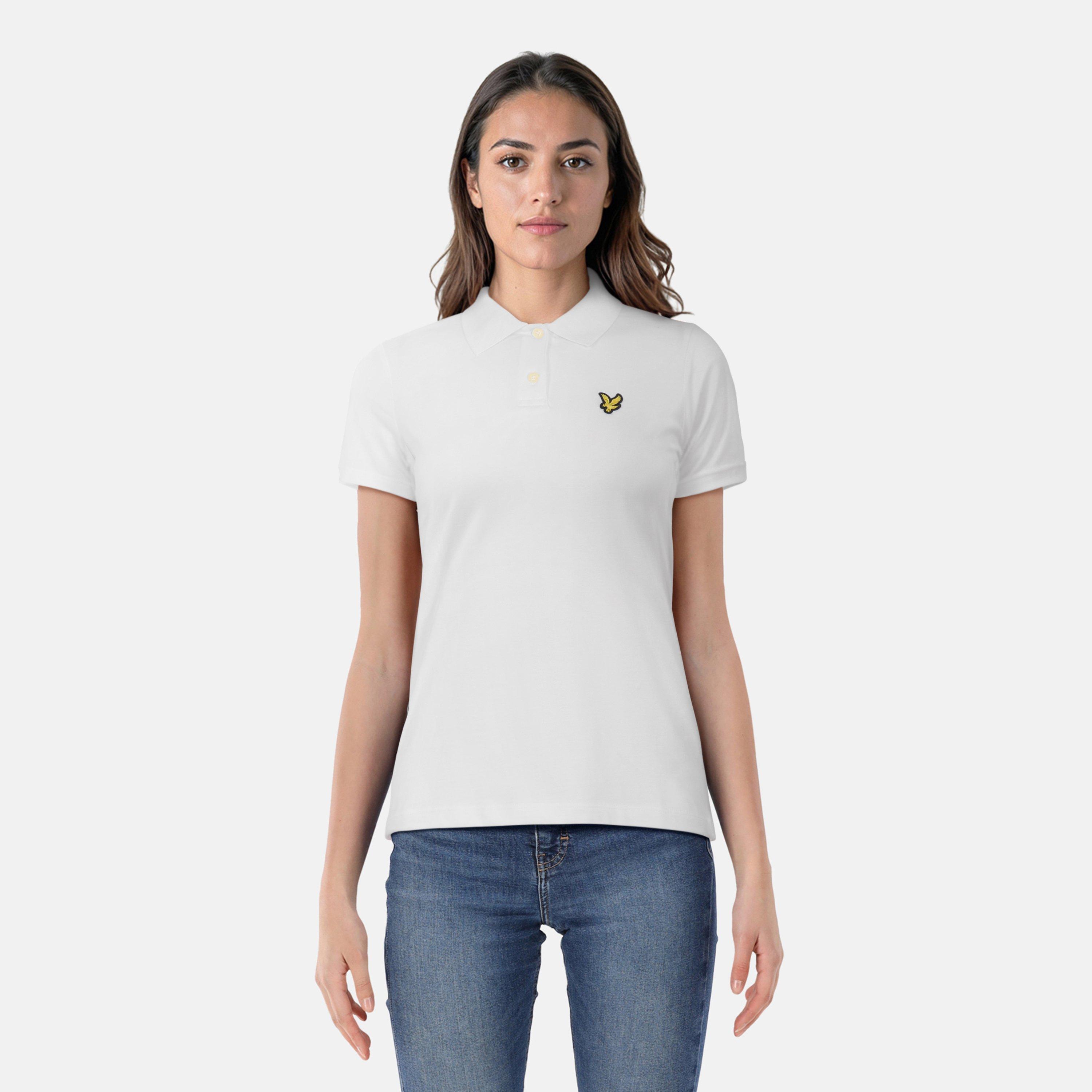 White - Lyle and Scott - Women's Short-Sleeve Polo Shirt - 3