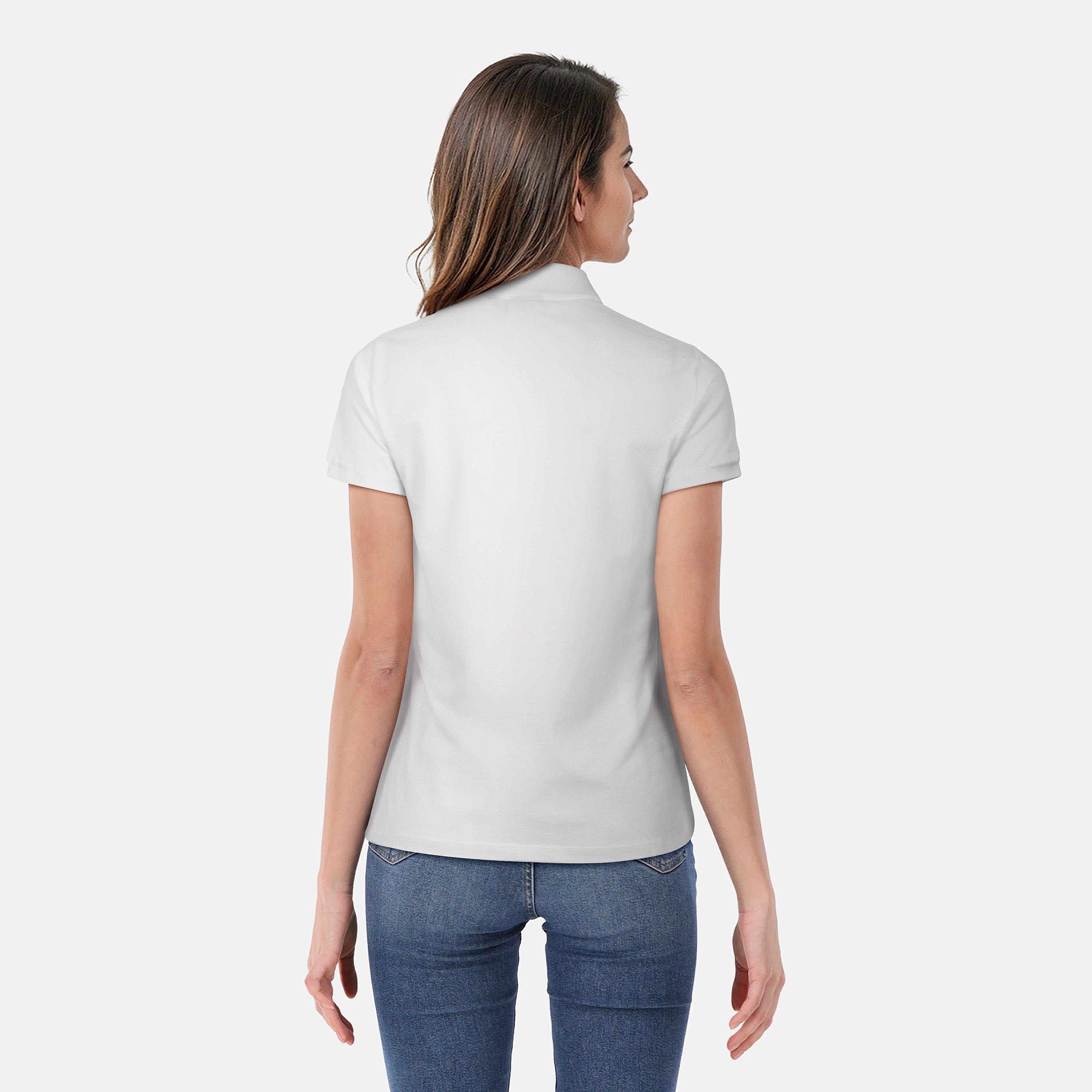 White - Lyle and Scott - Women's Short-Sleeve Polo Shirt - 4