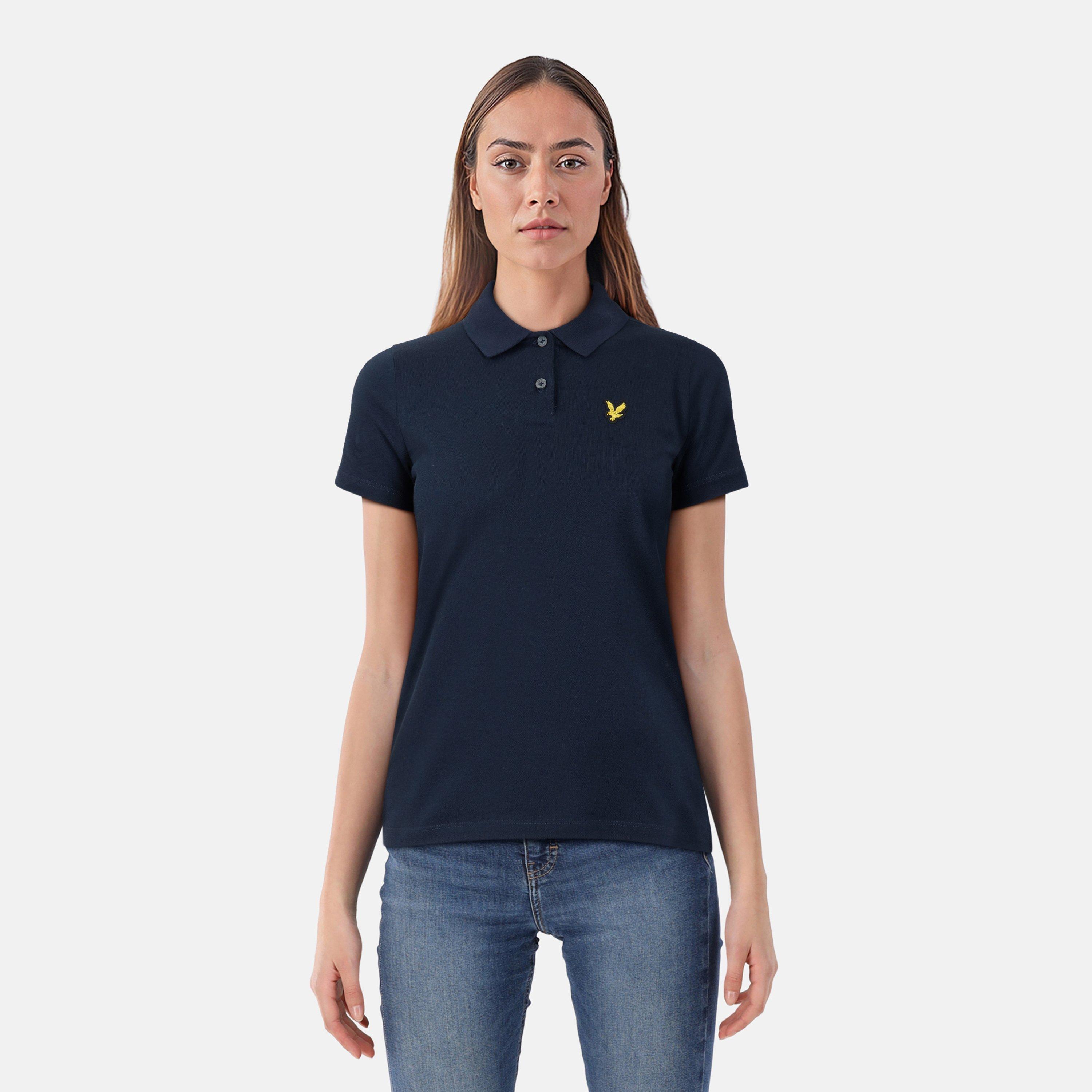 Dark Navy - Lyle and Scott - Women&#x27;s Short-Sleeve Polo Shirt - 3