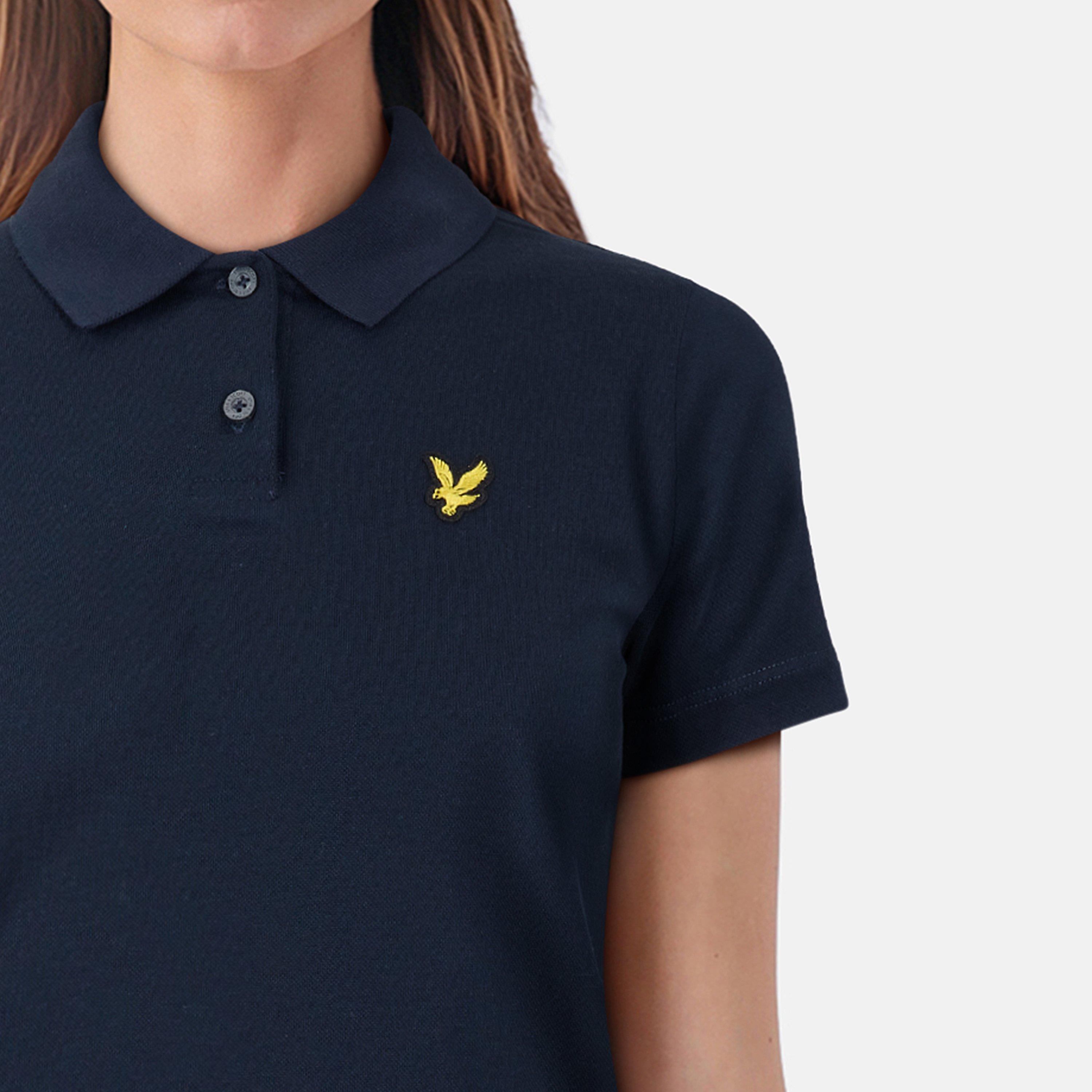 Dark Navy - Lyle and Scott - Women&#x27;s Short-Sleeve Polo Shirt - 5