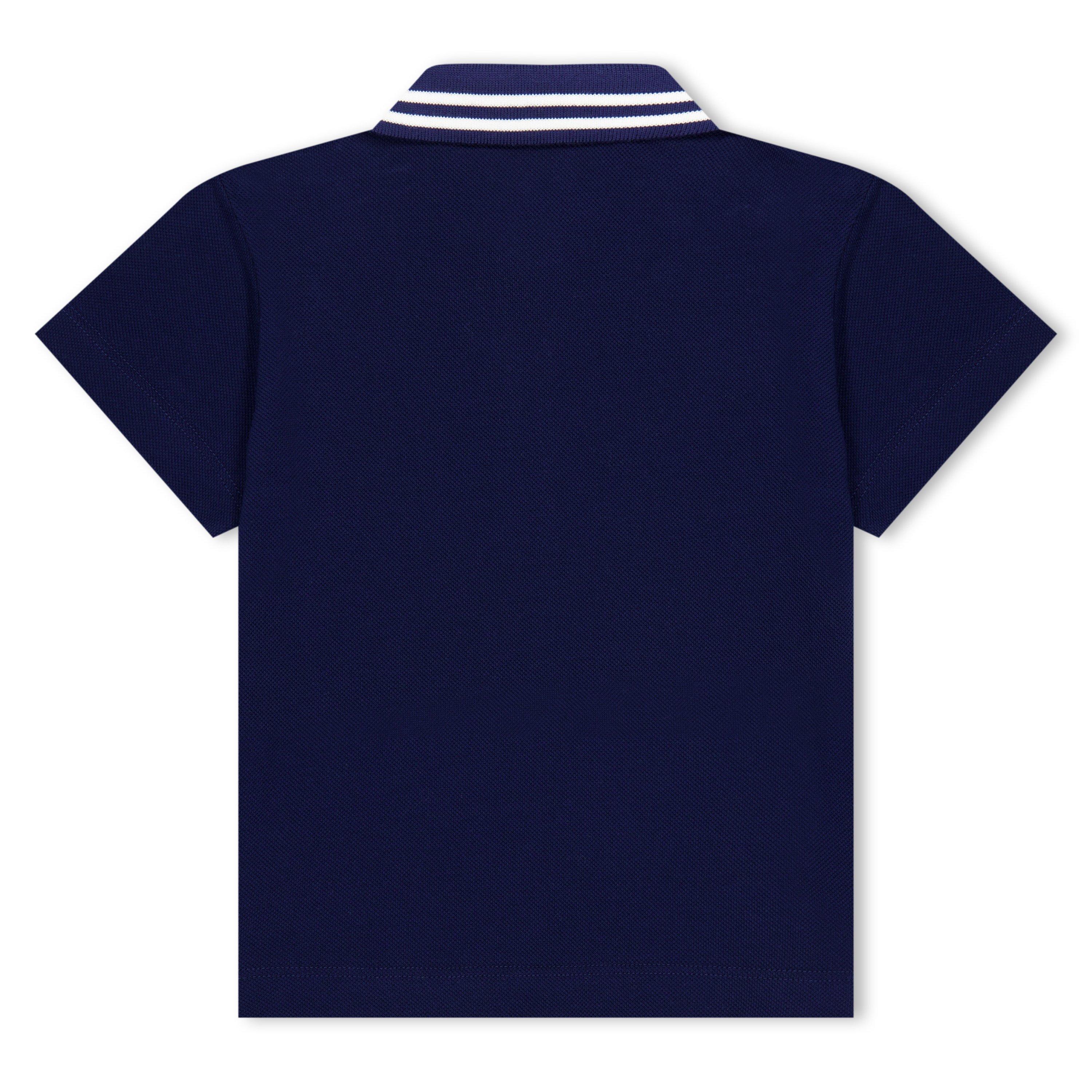 Navy F1I11 - Fendi - Logo Polo Shirt Juniors - 2