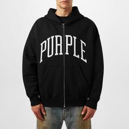 Purple Brand Logo Zip Hoodie