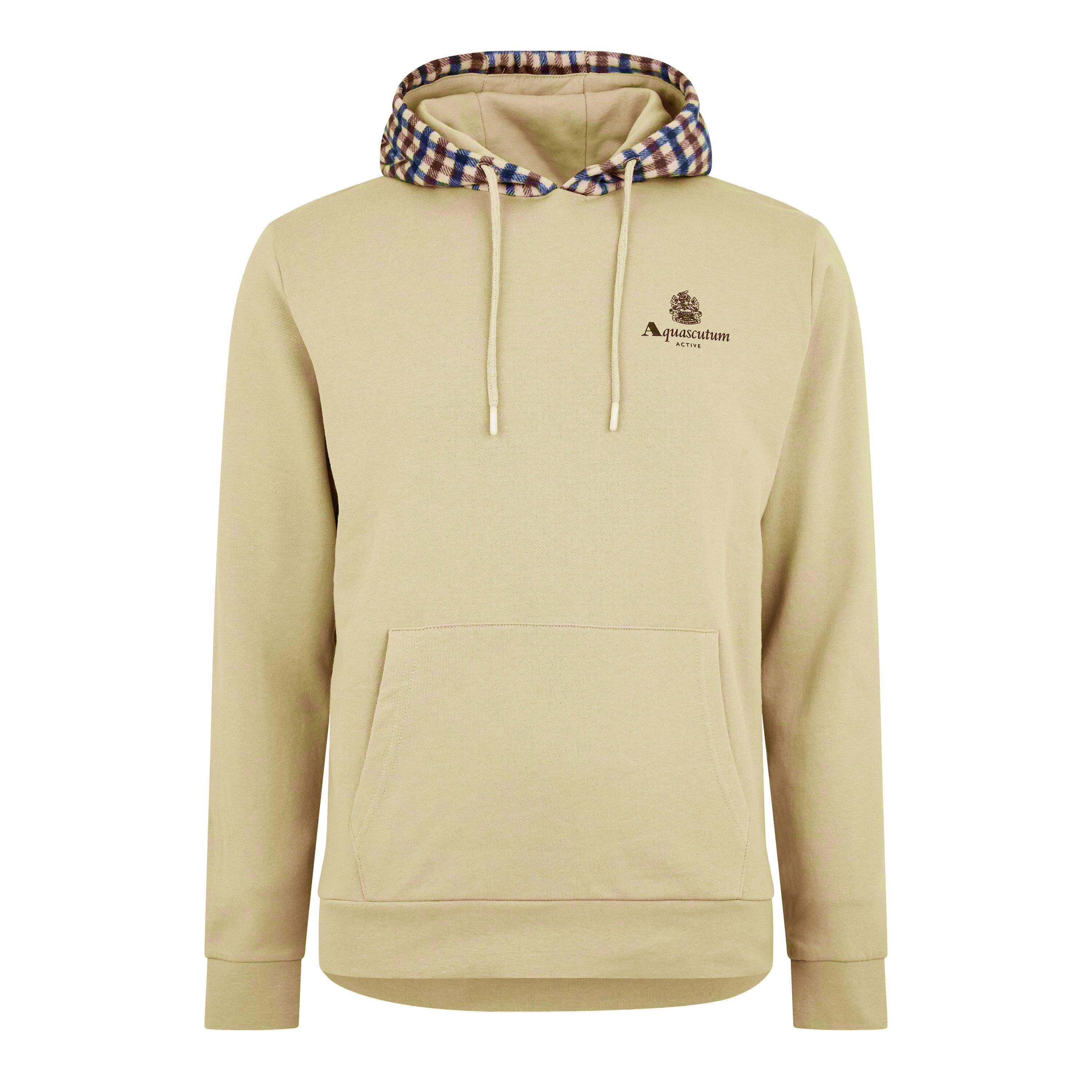 Beige/Check - Aquascutum - Check Hoodie - 5