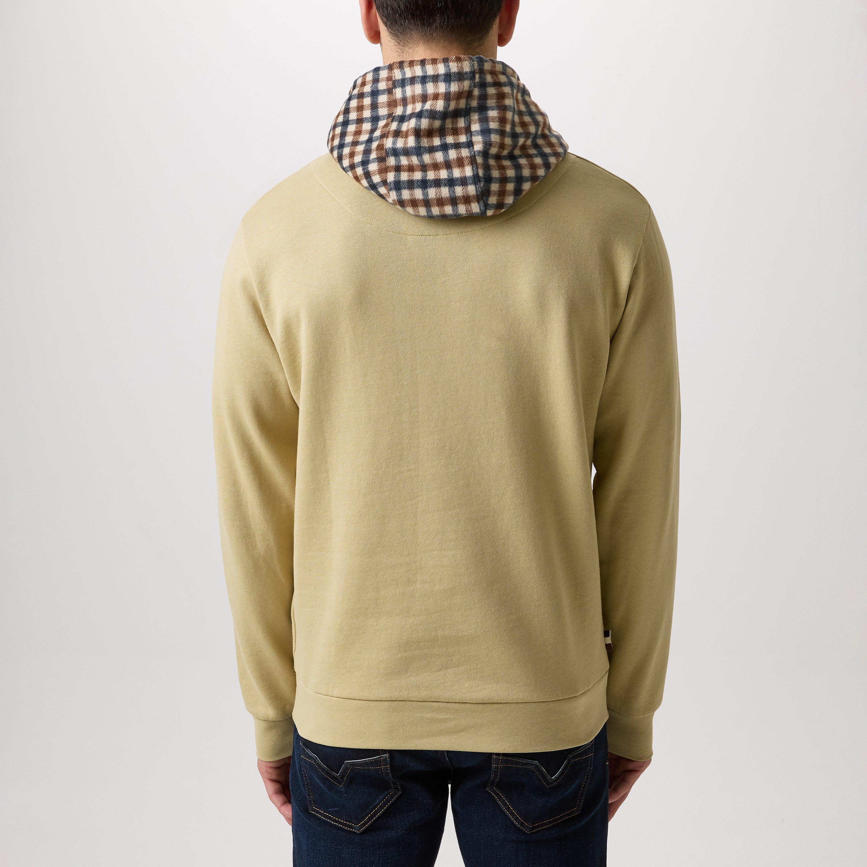 Beige/Check - Aquascutum - Check Hoodie - 3