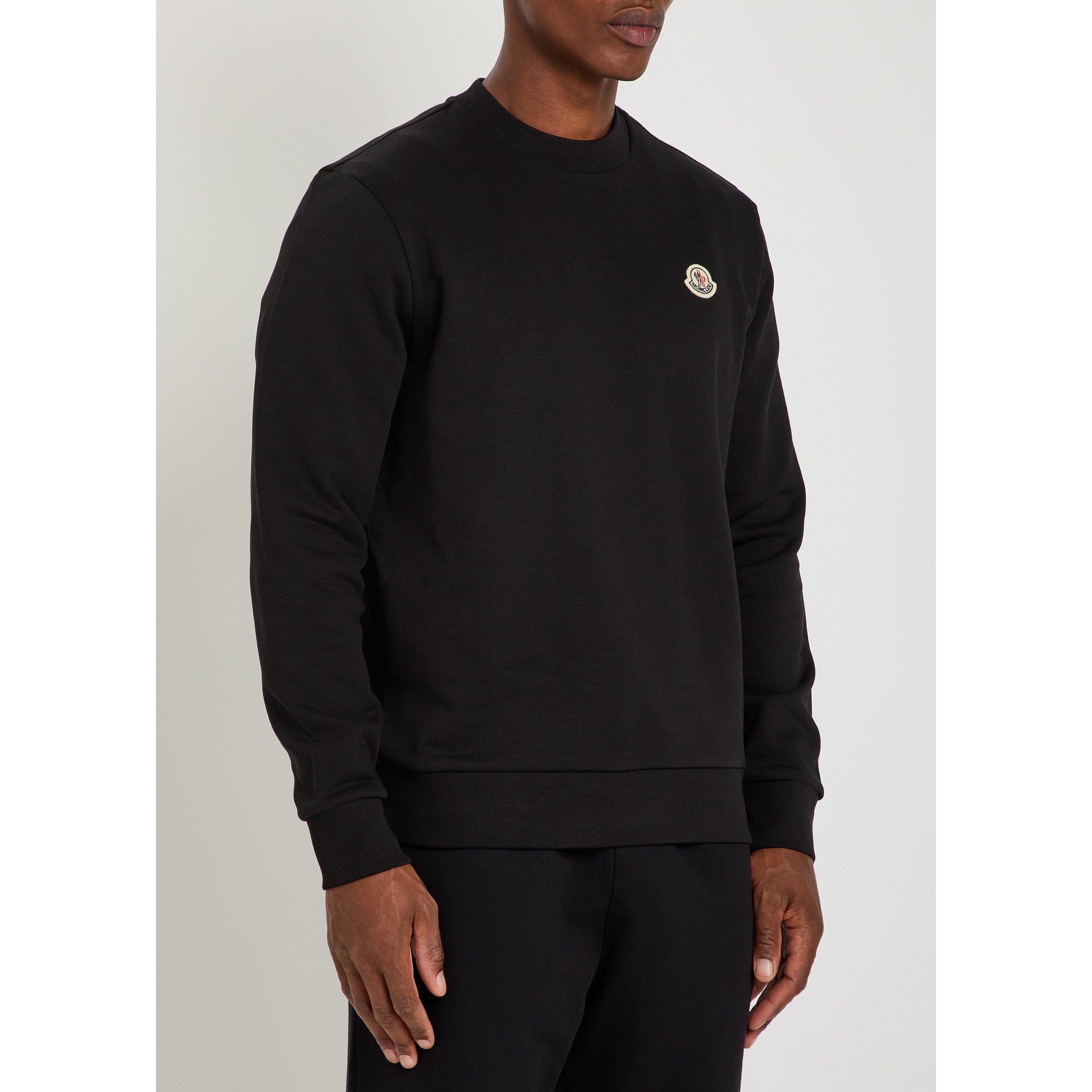 BLACK - Moncler - Men's Mon Logo Cotton Sweatshirt - 2