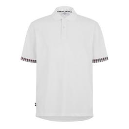 Aquascutum Check Trim Polo Shirt