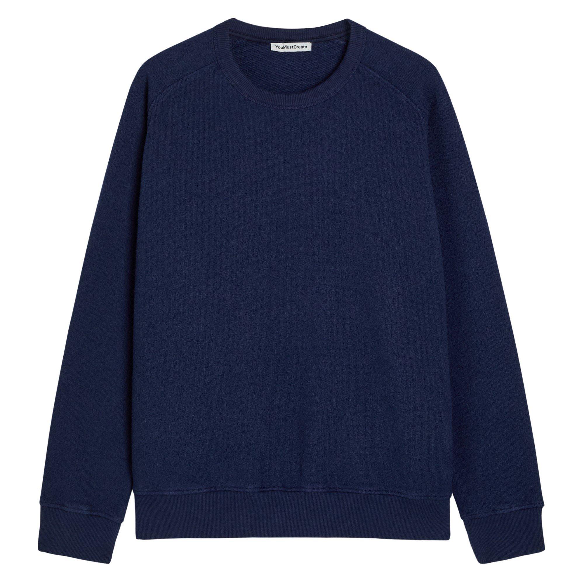 YMC Men's Textured Cotton Crew Sweatshirt