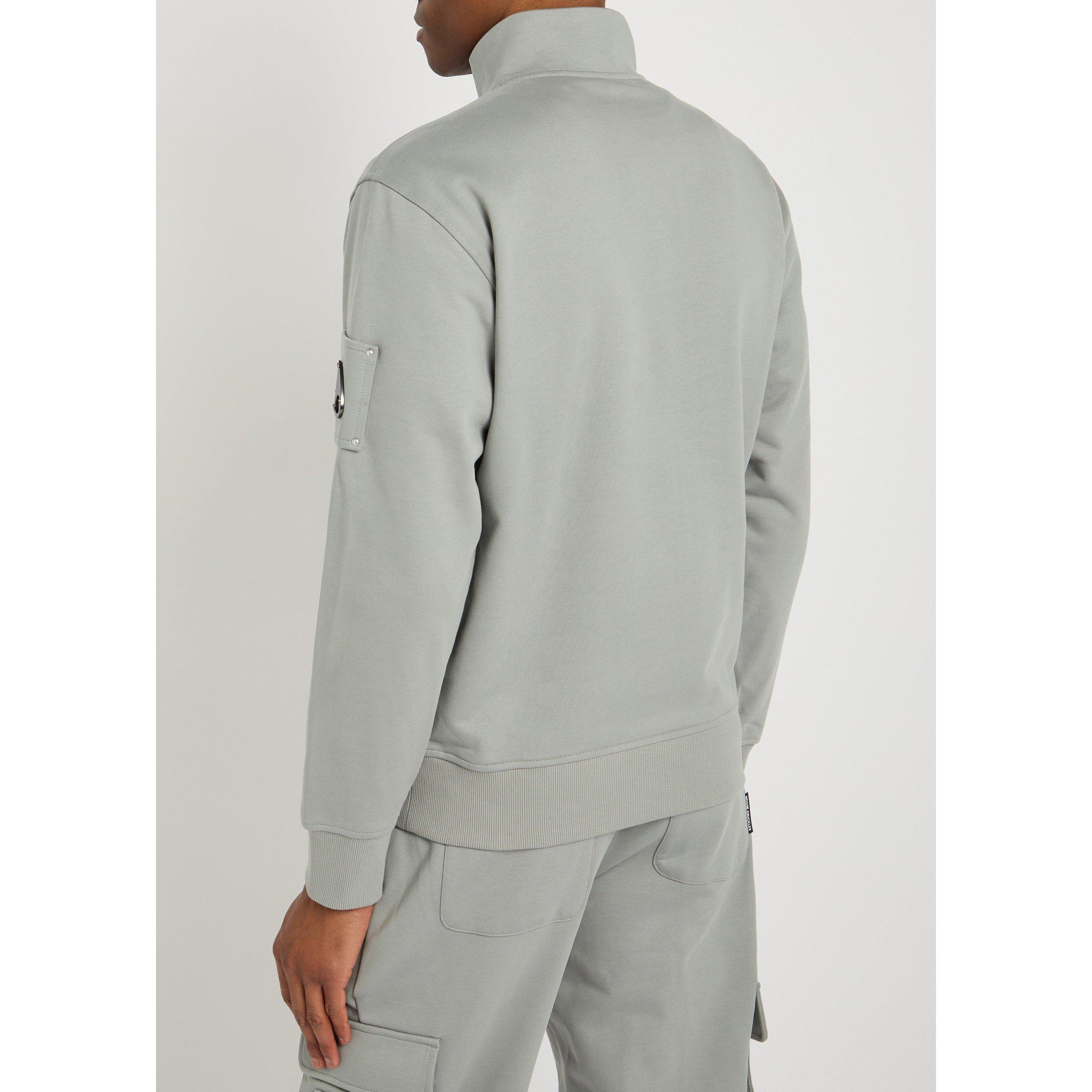 GREY - Moose Knuckles - MK SWEAT 1/4 ZIP HARTSFIELD - 3