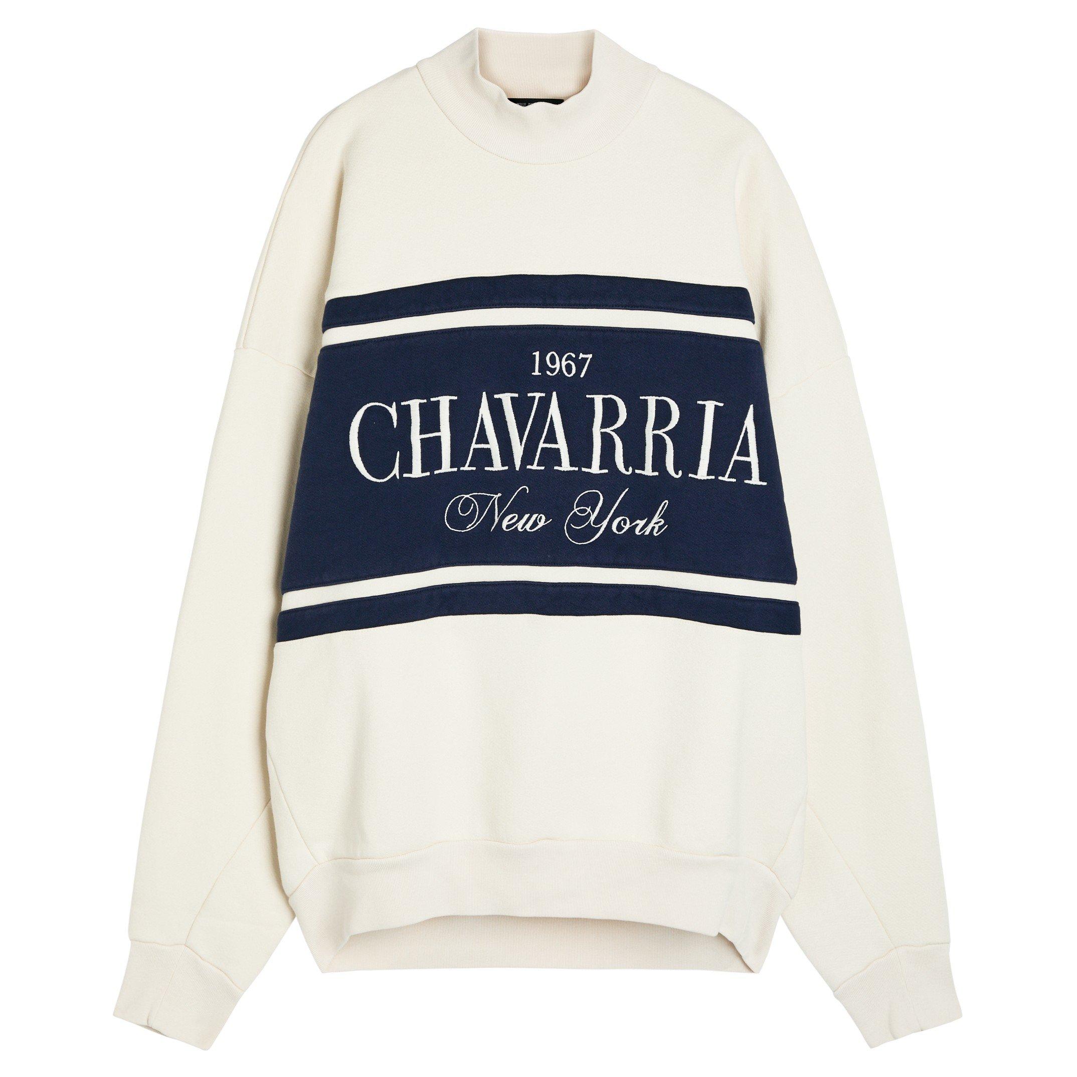 WHITE AND OTHER - Willy Chavarria - WC STRIPED GILROY CREWNECK