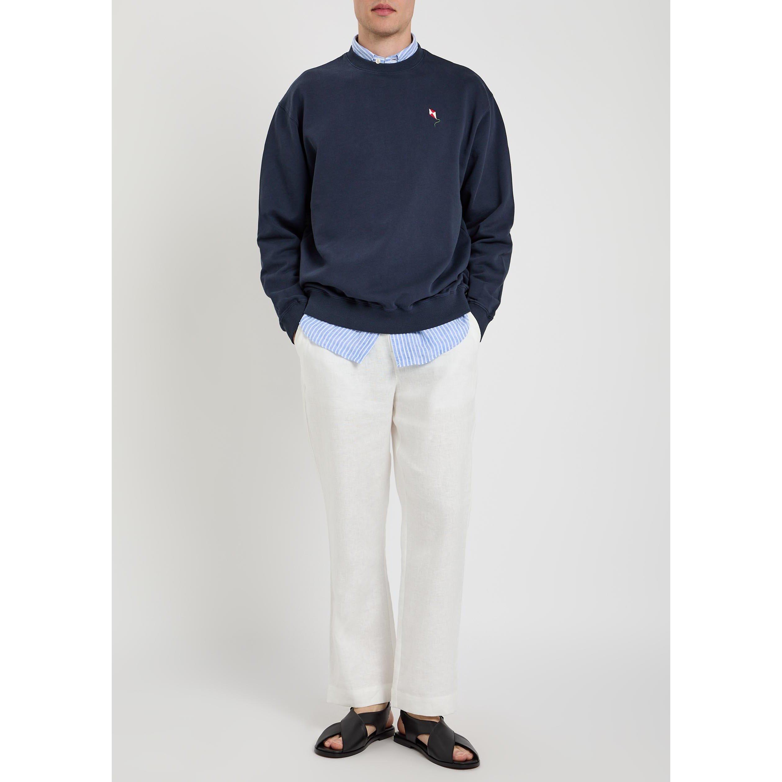 NAVY - Unknown - Men's Kite Cotton Sweatshirt - 5