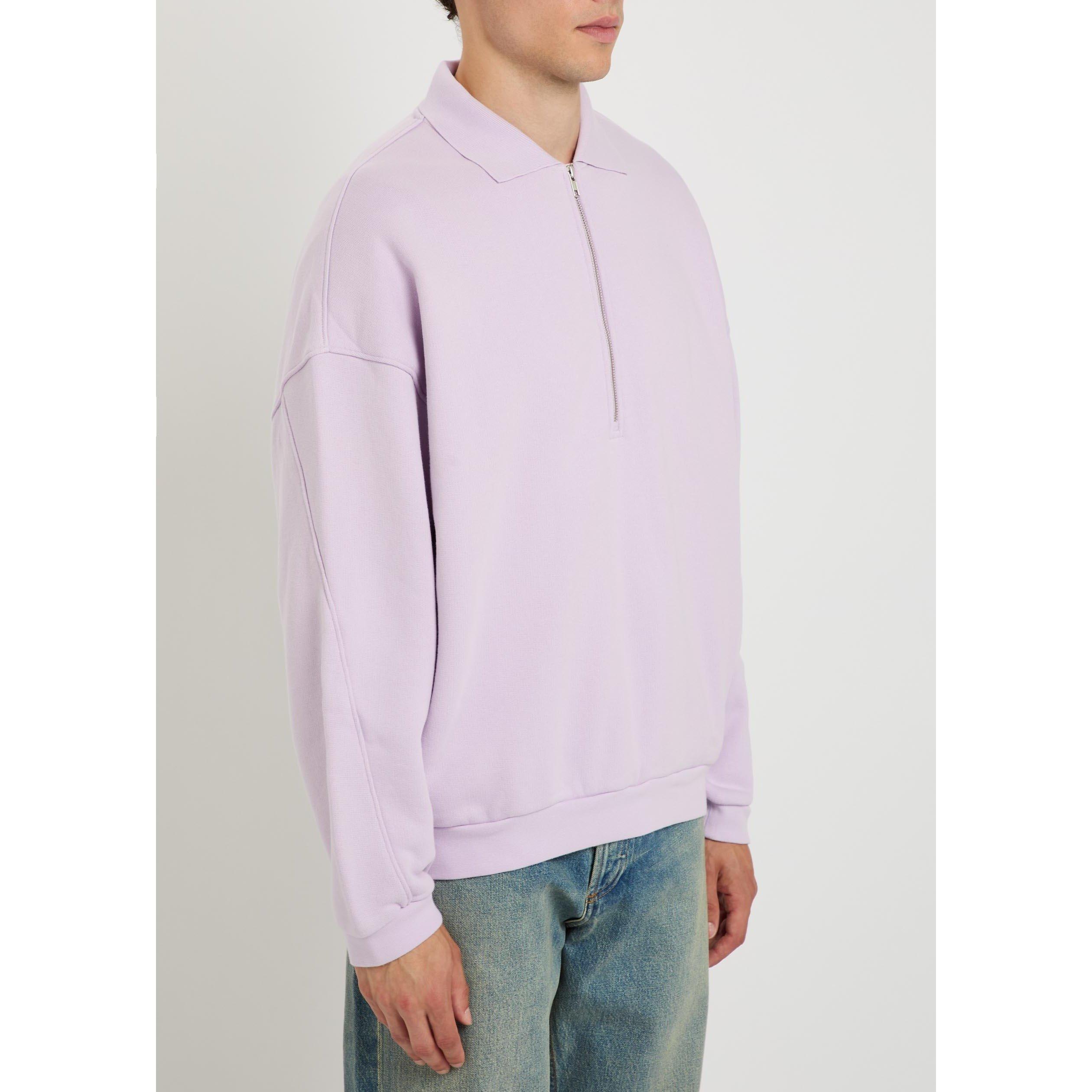 PINK - Agolde - AGOLDE PACE 1/4 POLO SWTSHIRT - 2