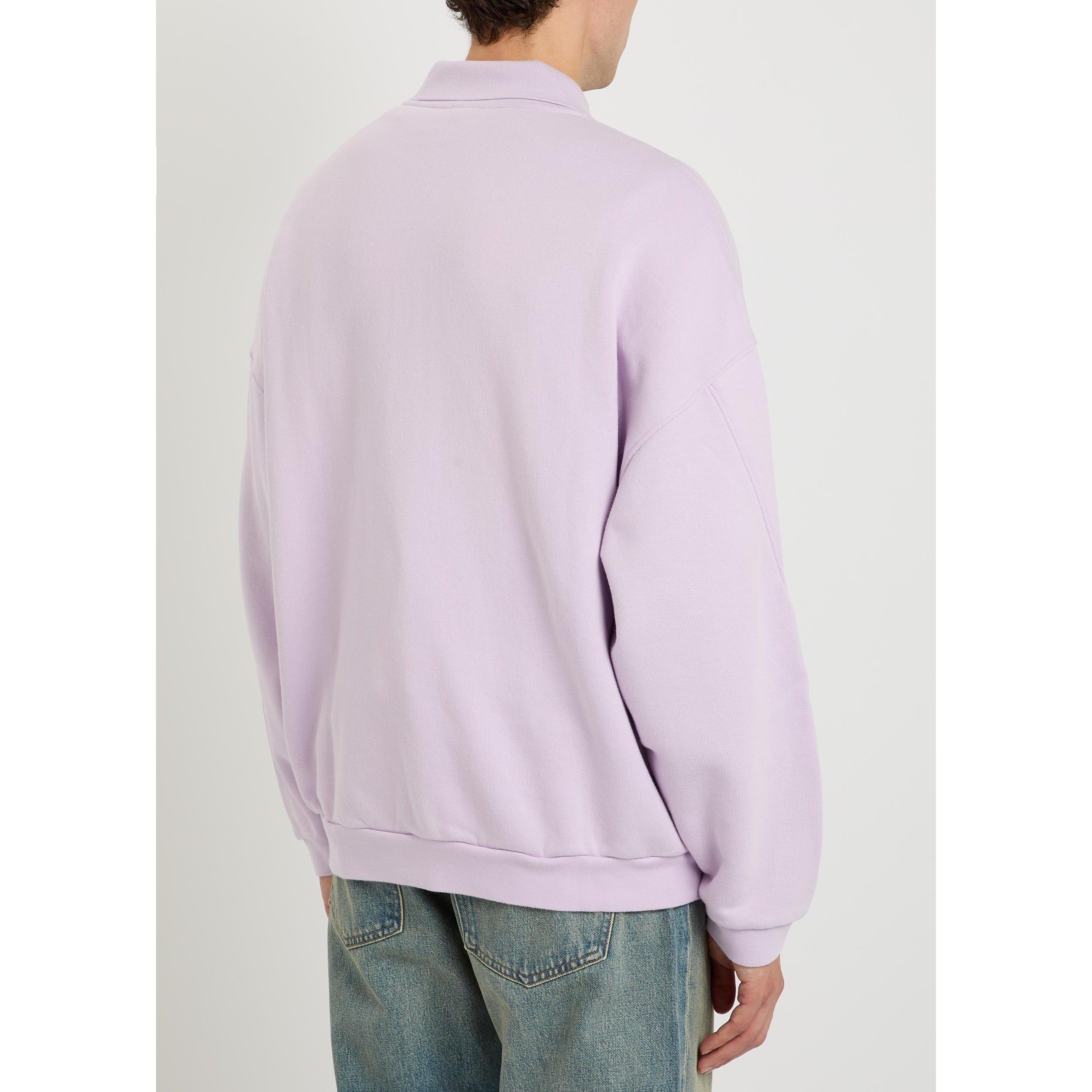 PINK - Agolde - AGOLDE PACE 1/4 POLO SWTSHIRT - 3