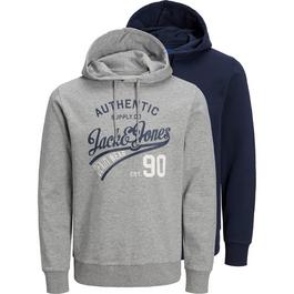 Jack and Jones Ethan 2 Pack Hoodie