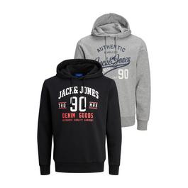 Jack and Jones Ethan 2 Pack Hoodie