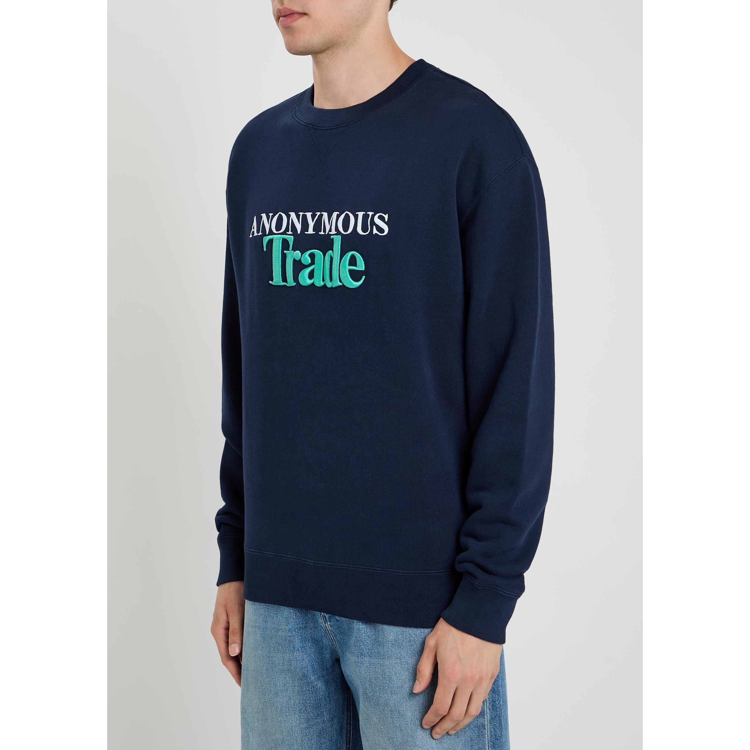 NAVY - JW Anderson - JWA ANONYMOUS TRADE SWEATSHIRT - 2
