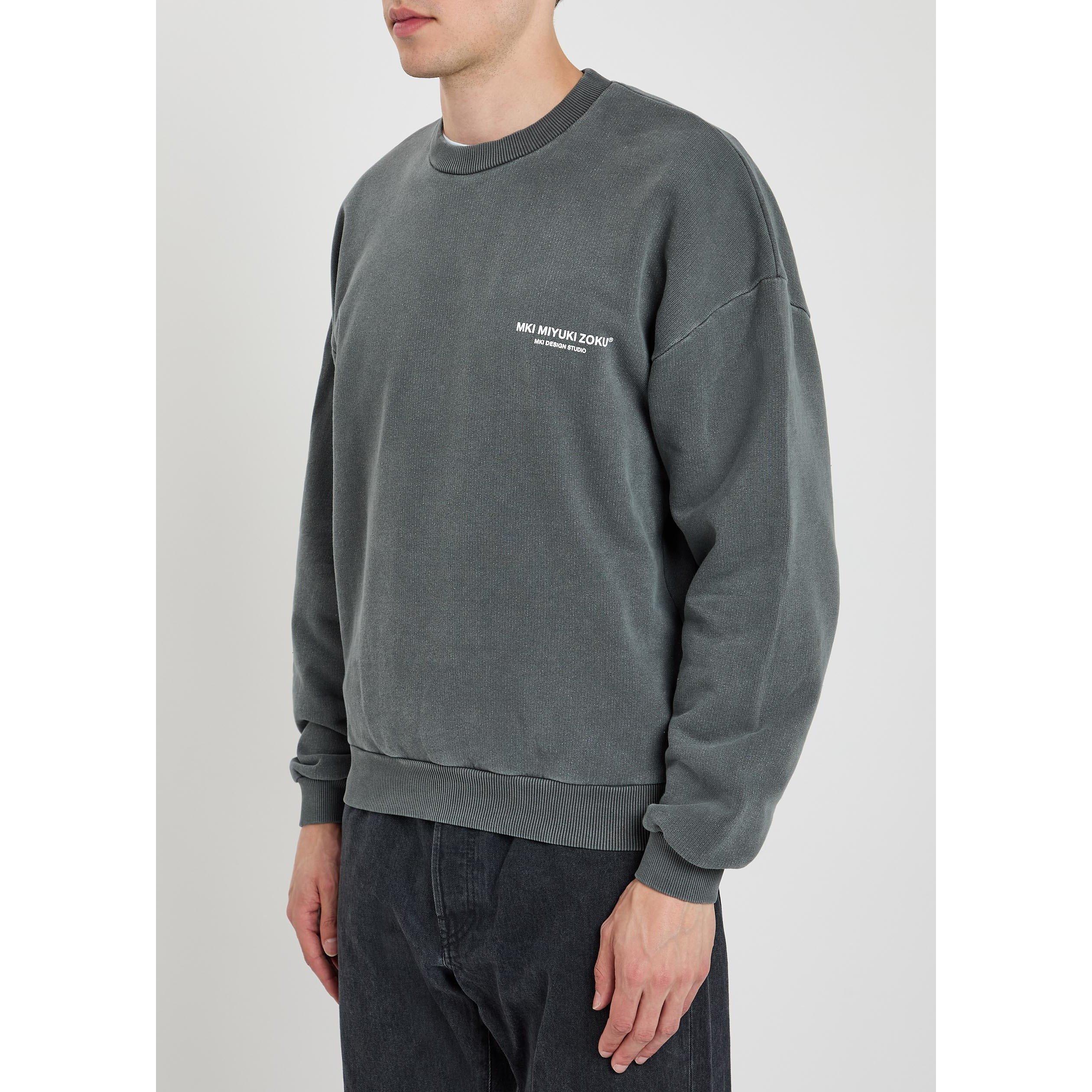 BLACK OTHER - MKI MIYUKI ZOKU - Men's Design Studio Crew Cotton Sweatshirt - 2