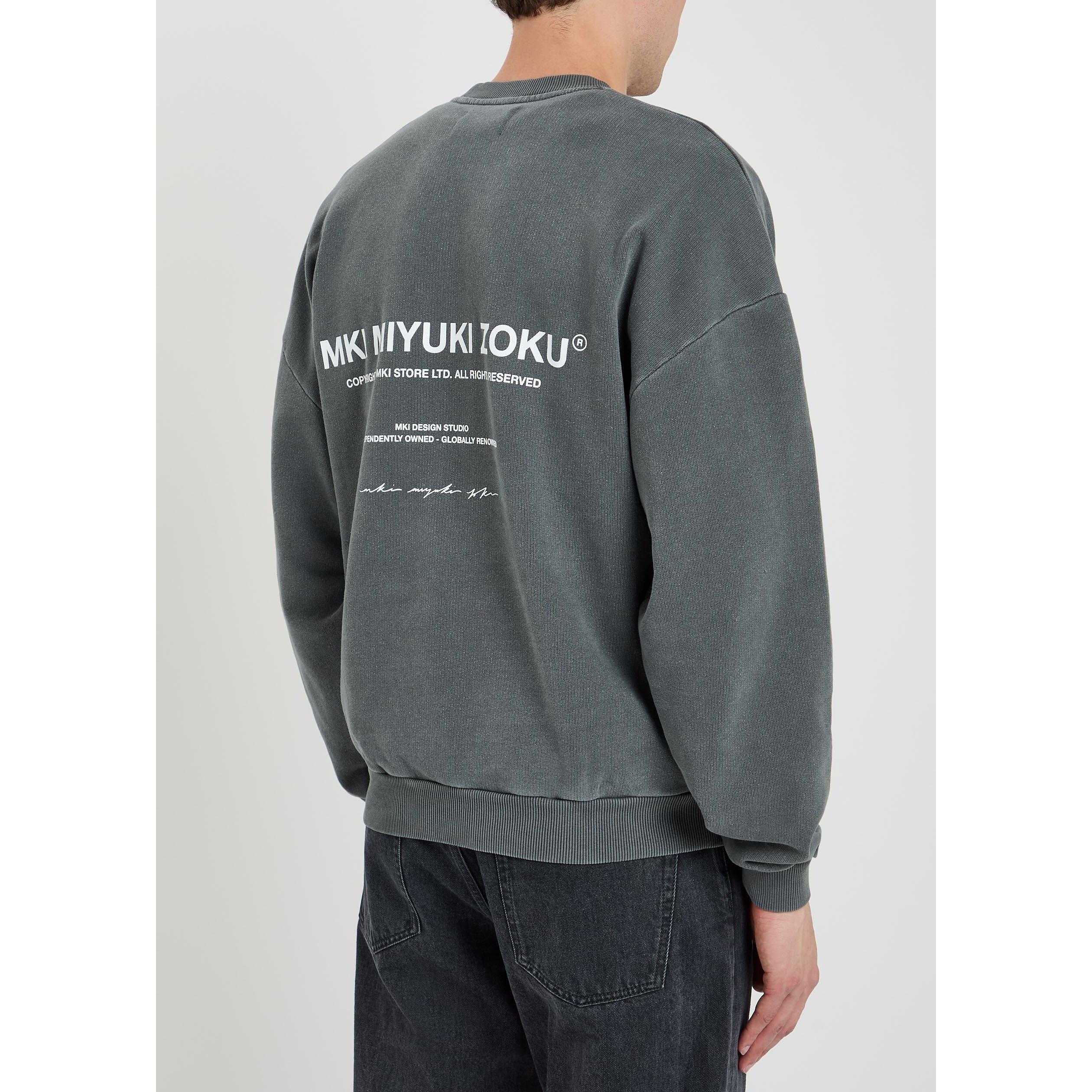 BLACK OTHER - MKI MIYUKI ZOKU - Men's Design Studio Crew Cotton Sweatshirt - 3