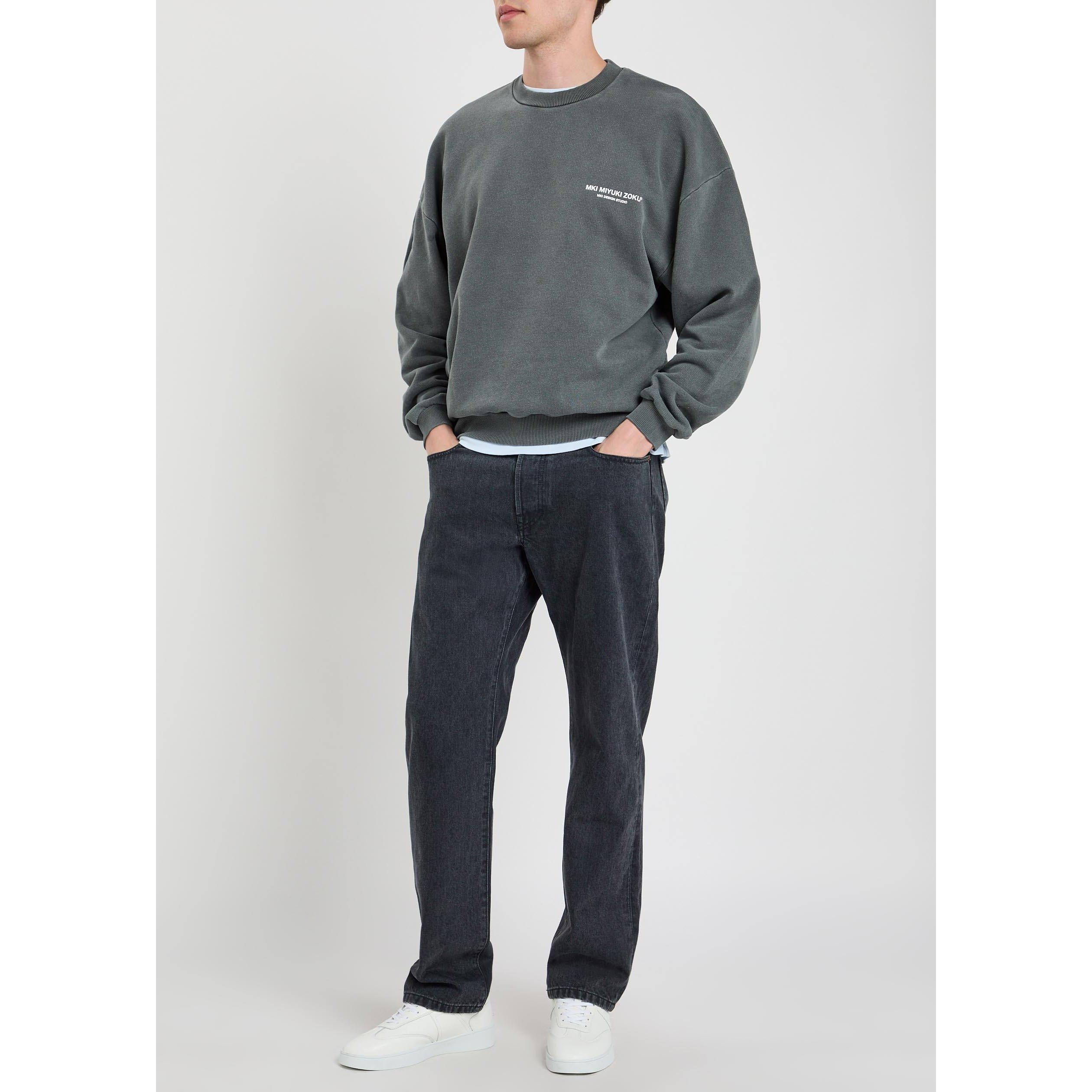 BLACK OTHER - MKI MIYUKI ZOKU - Men's Design Studio Crew Cotton Sweatshirt - 5