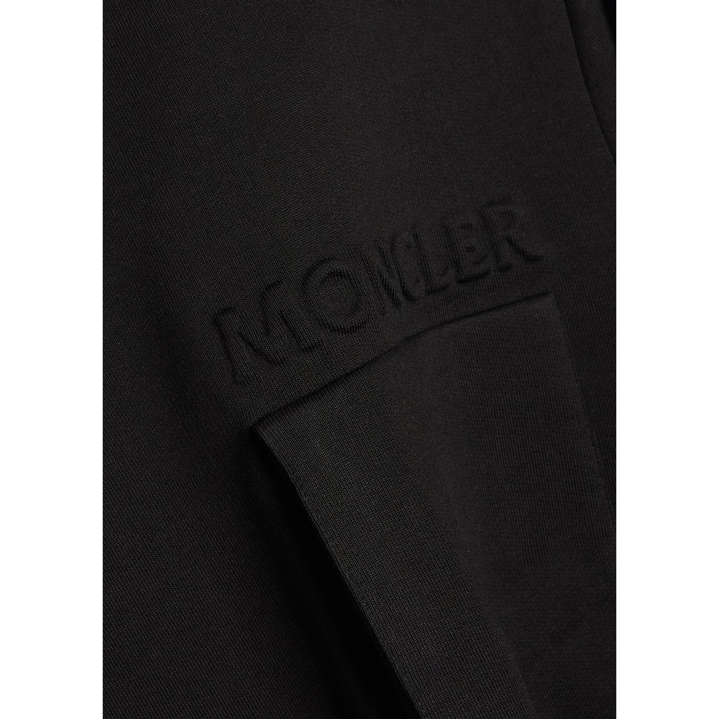 BLACK - Moncler - Men's 1 Pocket Cotton Relaxed-Fit Sweatshirt - 4