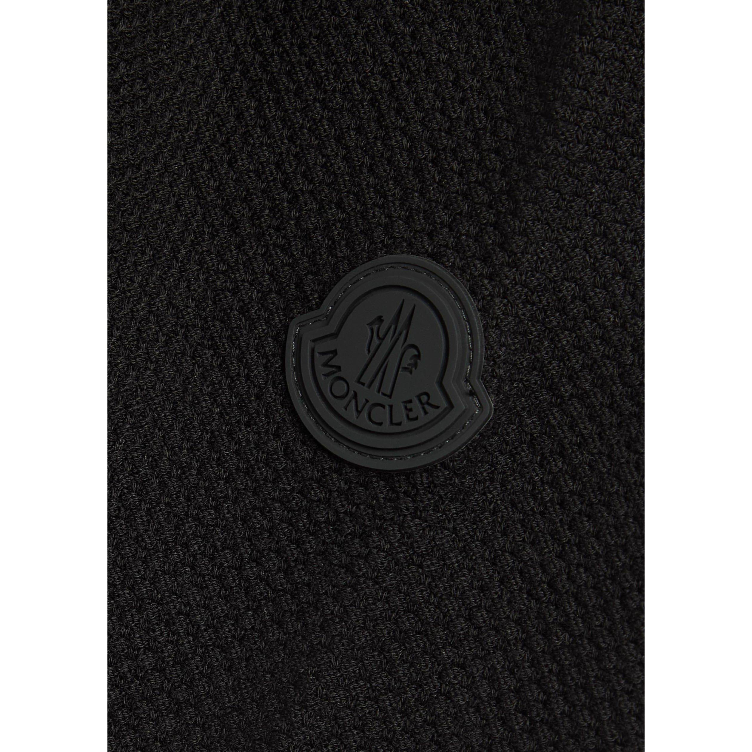 BLACK - Moncler - Men's Cotton Crew-Neck Slim-Fit Sweatshirt - 4